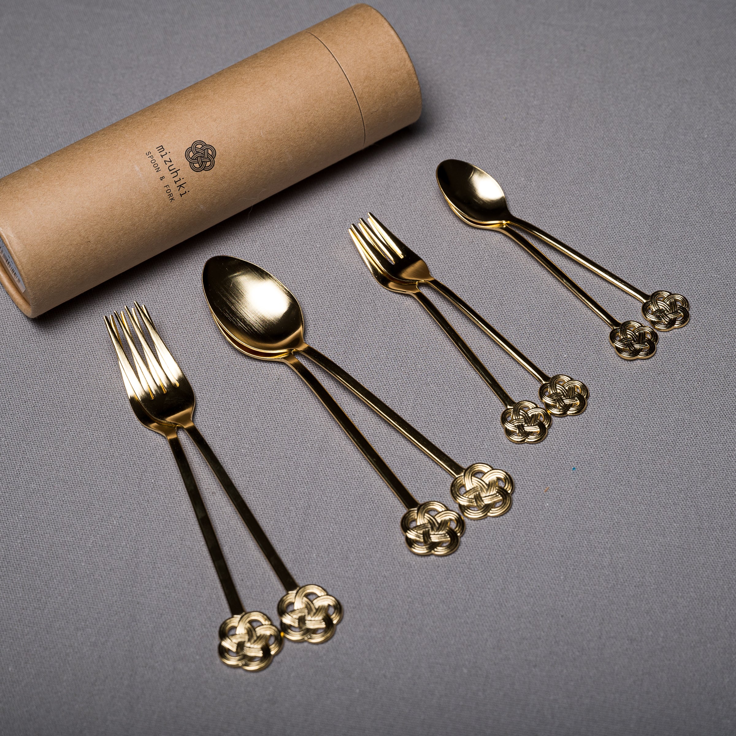 Premium Mizuhiki 8-Piece Stainless Steel Cutlery Gift Set - Gold & Silver Options - Perfect for Weddings, Anniversaries & Housewarming Gifts