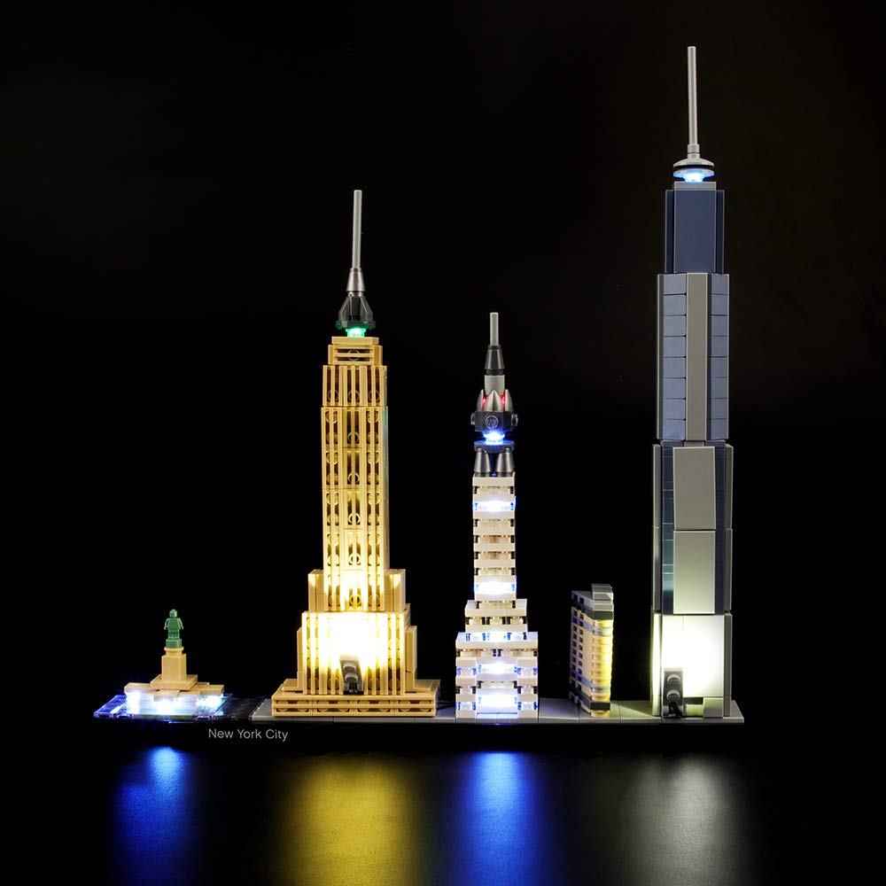 LIGHTAILING LED Light Kit for LEGO Architecture New York City Skyline 21028 Building Blocks Model - DIY Lighting Set (Model Not Included) | Perfect for Home Decoration, Gift Ideas & LEGO Enthusiasts