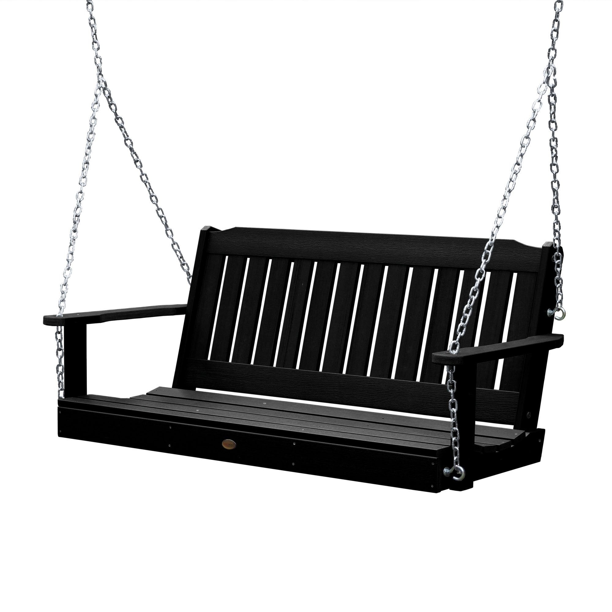 5ft Lehigh Porch Swing - Heavy Duty Outdoor Hanging Bench for Garden, Patio, Deck - Perfect for Relaxing & Lounging in Backyard, Front Porch or Balcony