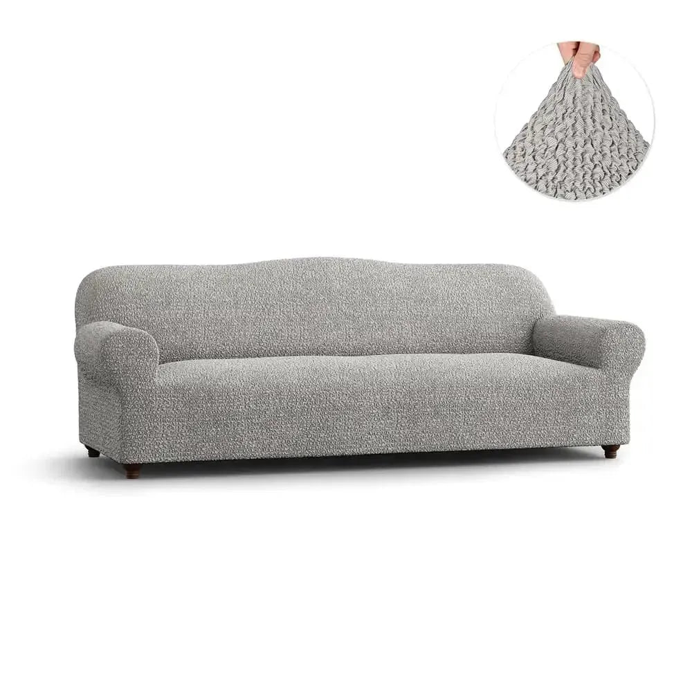 4-Seater Sofa Slipcover - Mille Righe Collection | Stretchable Furniture Protector for Living Room, Bedroom & Office | Easy Washable Couch Cover for Pets & Kids