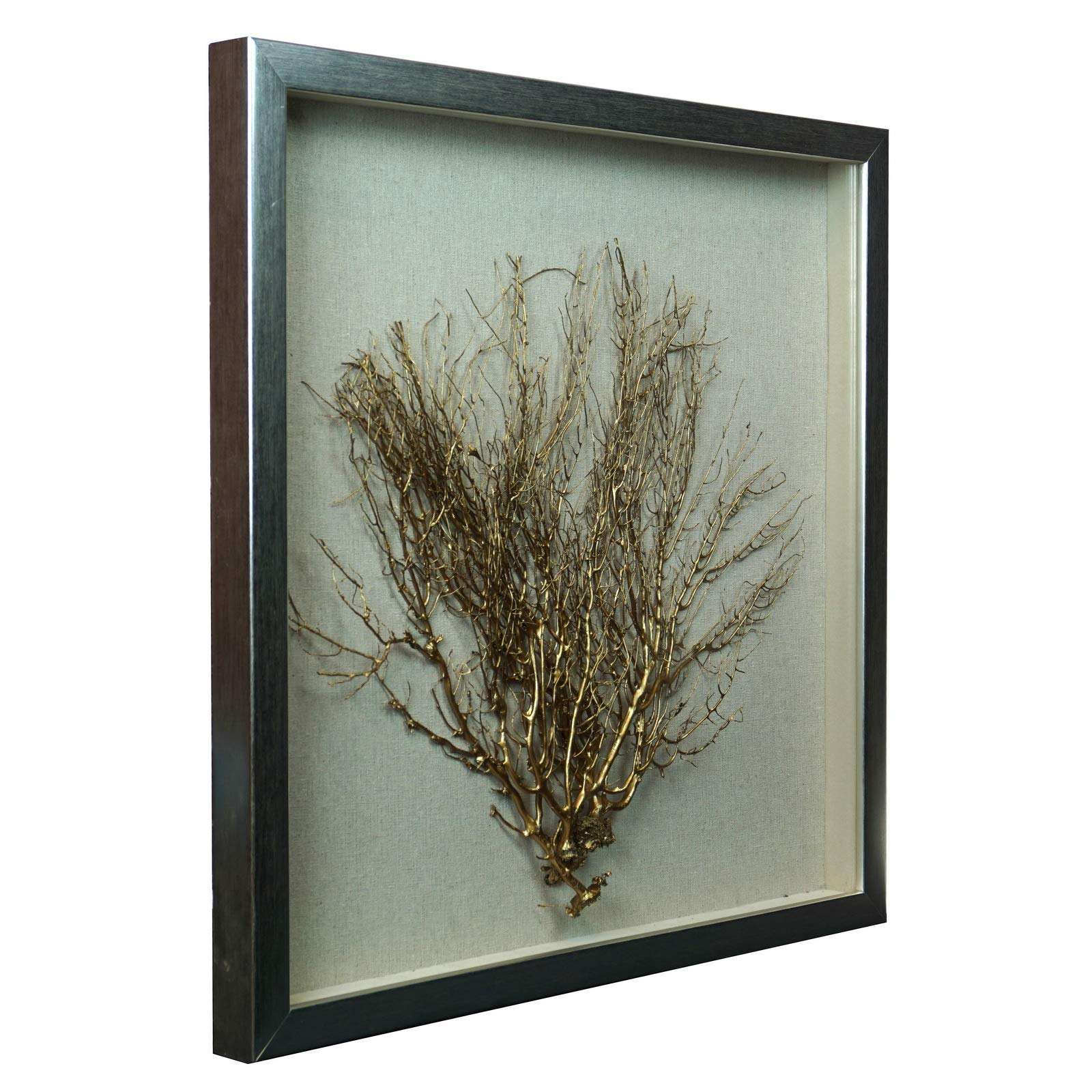 Golden Roots Shadow Box Wall Decor - Handmade 3D Wooden Art for Home & Office - Perfect for Living Room, Bedroom, and Gift Giving