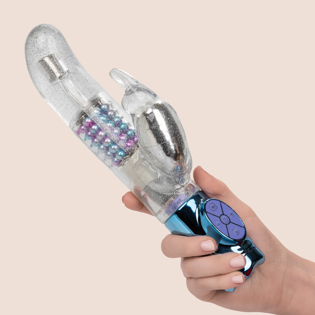 Naughty Bits™ Jack Rabbit® Vibrating Rotating Gyrating Rabbit Vibrator for Women - Best Clitoral & G-Spot Stimulation | Perfect for Solo Play, Couples Intimacy & Sensual Massage