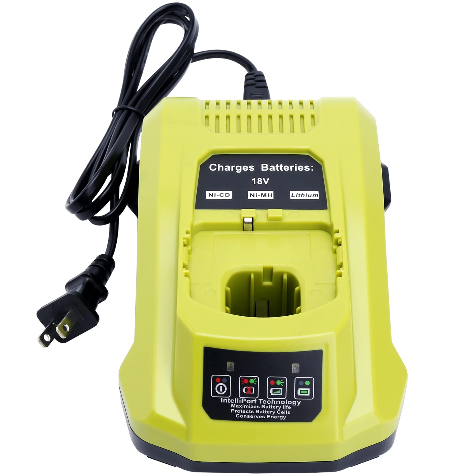 Lasica Replacement Battery Charger for Ryobi P117 18V - Compatible with Ryobi ONE+ Plus 12V-18V Cordless Power Tools - Perfect for Drills, Saws & Outdoor Equipment Charging