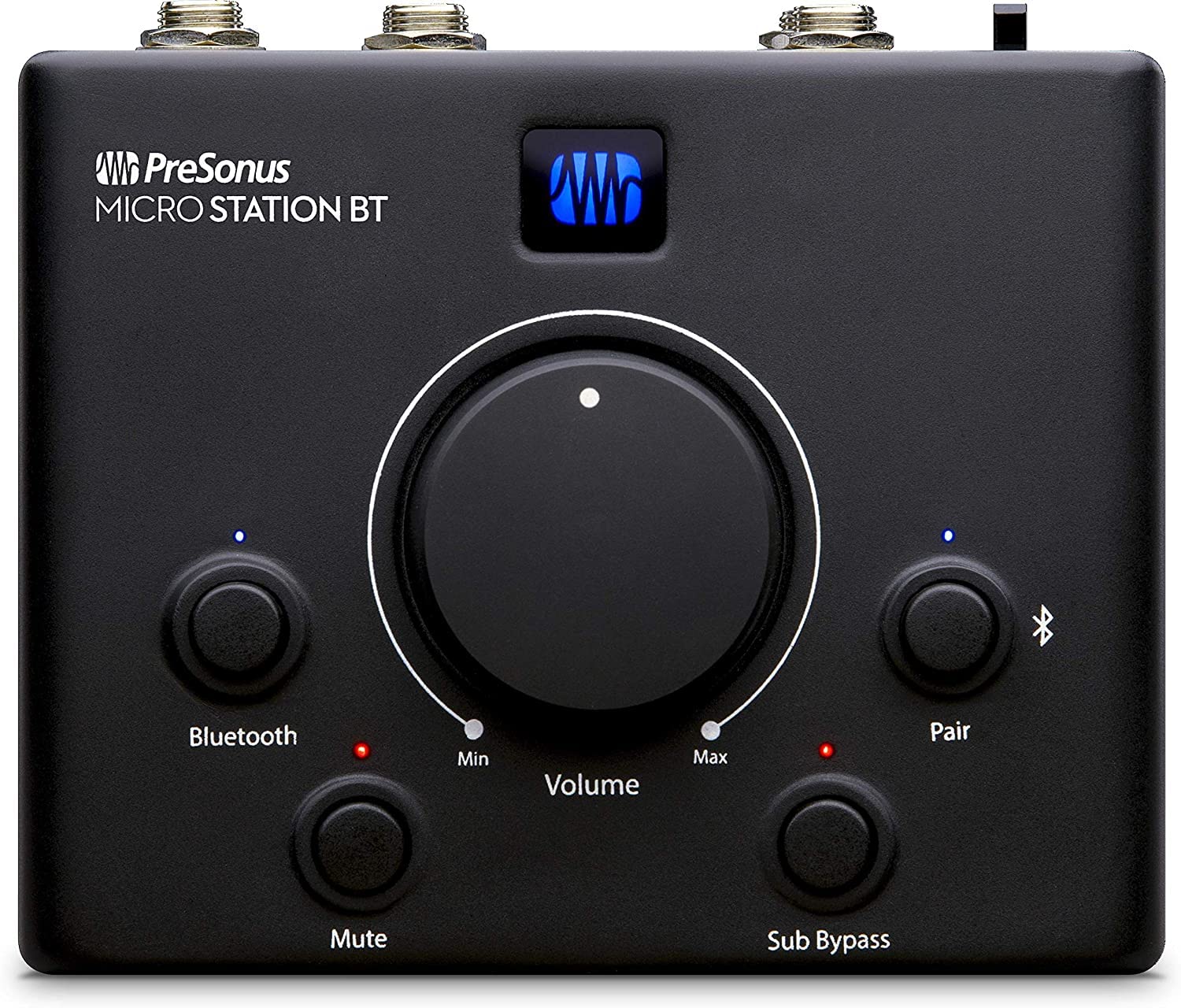 PreSonus MicroStation BT 2.1 Bluetooth Monitor Controller - Professional Audio Studio Volume Control for Speakers & Headphones | Perfect for Home Recording, Music Production & Podcasting