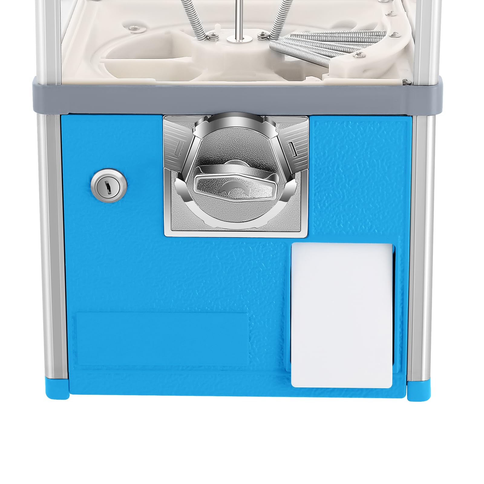 Commercial Gumball Vending Machine - 1.77-1.97in Toy Capsule Dispenser with 25 Cent Coin Mechanism | Perfect for Game Stores, Retail Shops & Arcades | Durable Rectangle Bubble Gum Machine (Blue) for Kids' Entertainment & Business Use