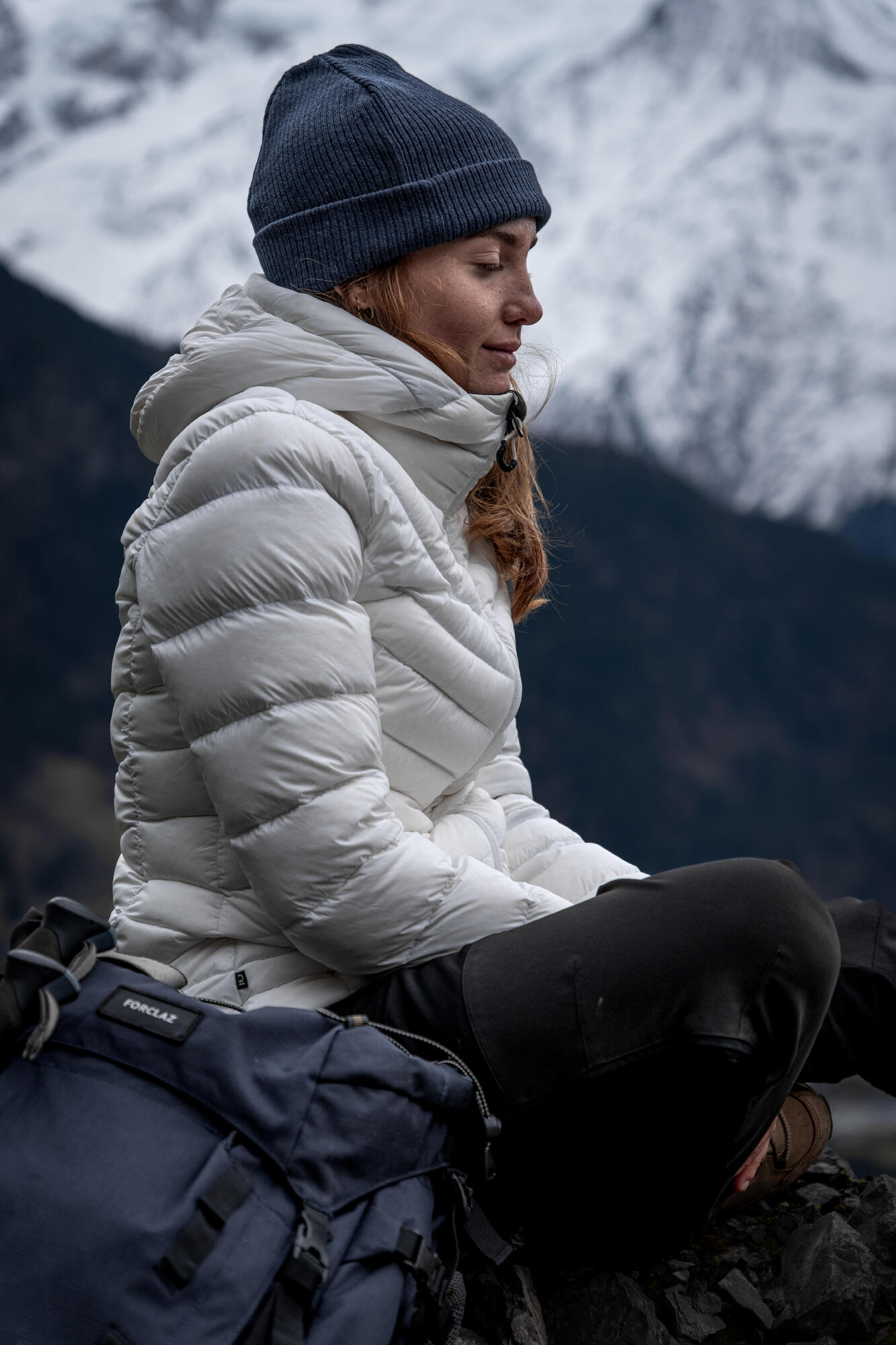 Forclaz Women's MT500 Hooded Down Puffer Jacket - Lightweight Winter Coat, Waterproof Windproof Insulated Jacket for Hiking, Skiing & Outdoor Activities