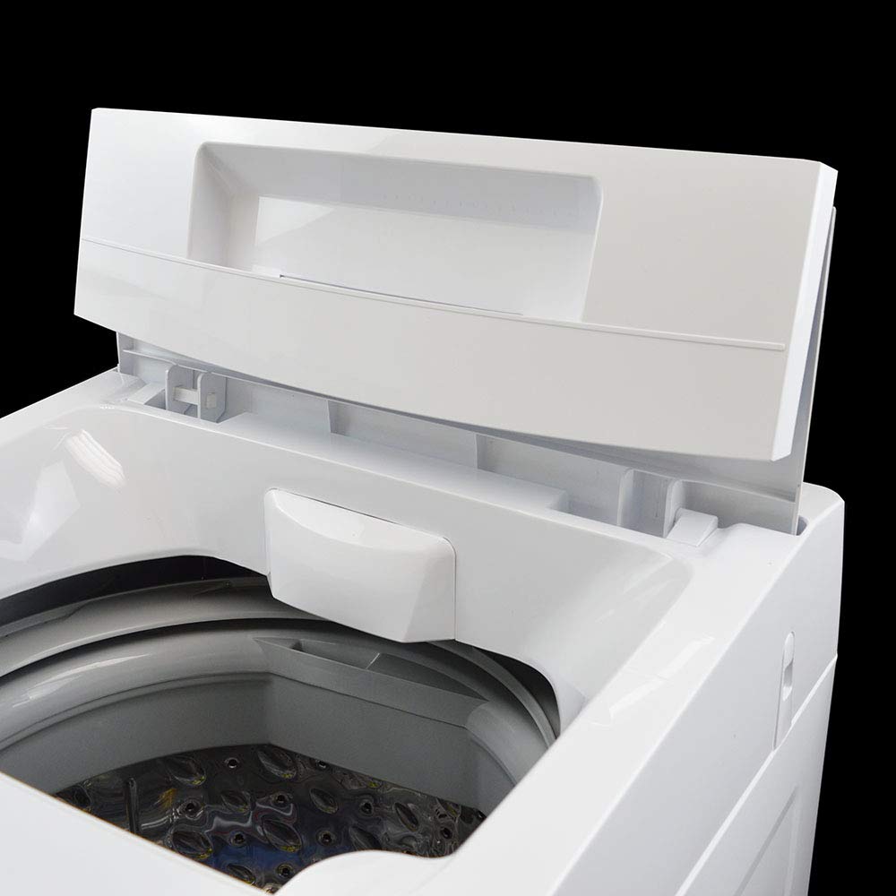 1.7 cu.ft Portable Washing Machine - Fully Automatic Compact Washer with 11lbs Capacity, Folding Window, White - Perfect for Apartments, RVs, Camping & Small Spaces