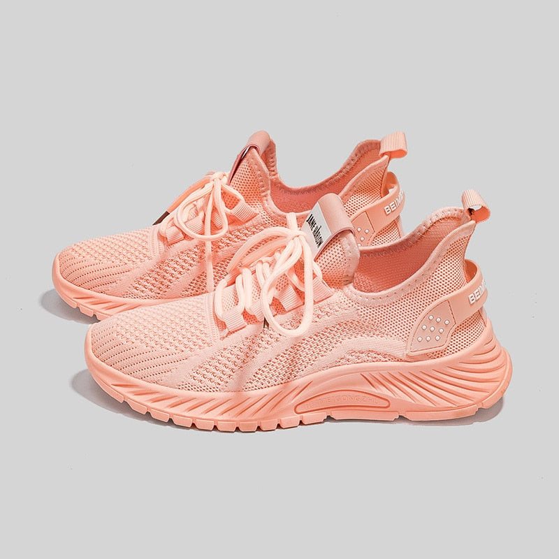 Breathable Women's Sports Casual Shoes - Lightweight Comfort for Running, Walking & Gym Workouts