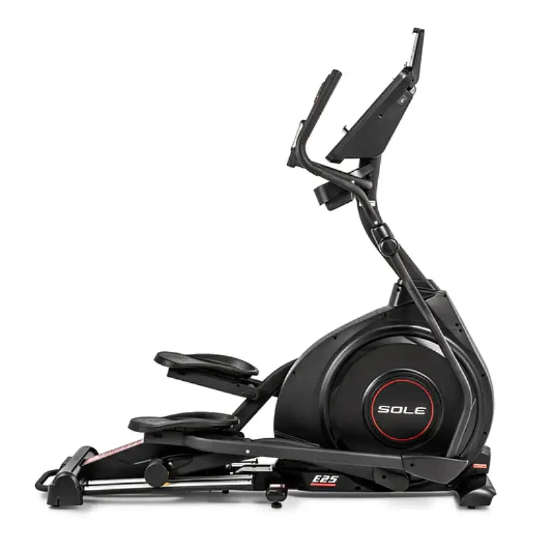 SOLE E25 Elliptical Machine for Home Gym - Low Impact Cardio Workout Equipment with 20 Resistance Levels - Perfect for Small Spaces & Full Body Training (2024 Model) | Ideal for Home Fitness, Weight Loss & Joint-Friendly Exercise