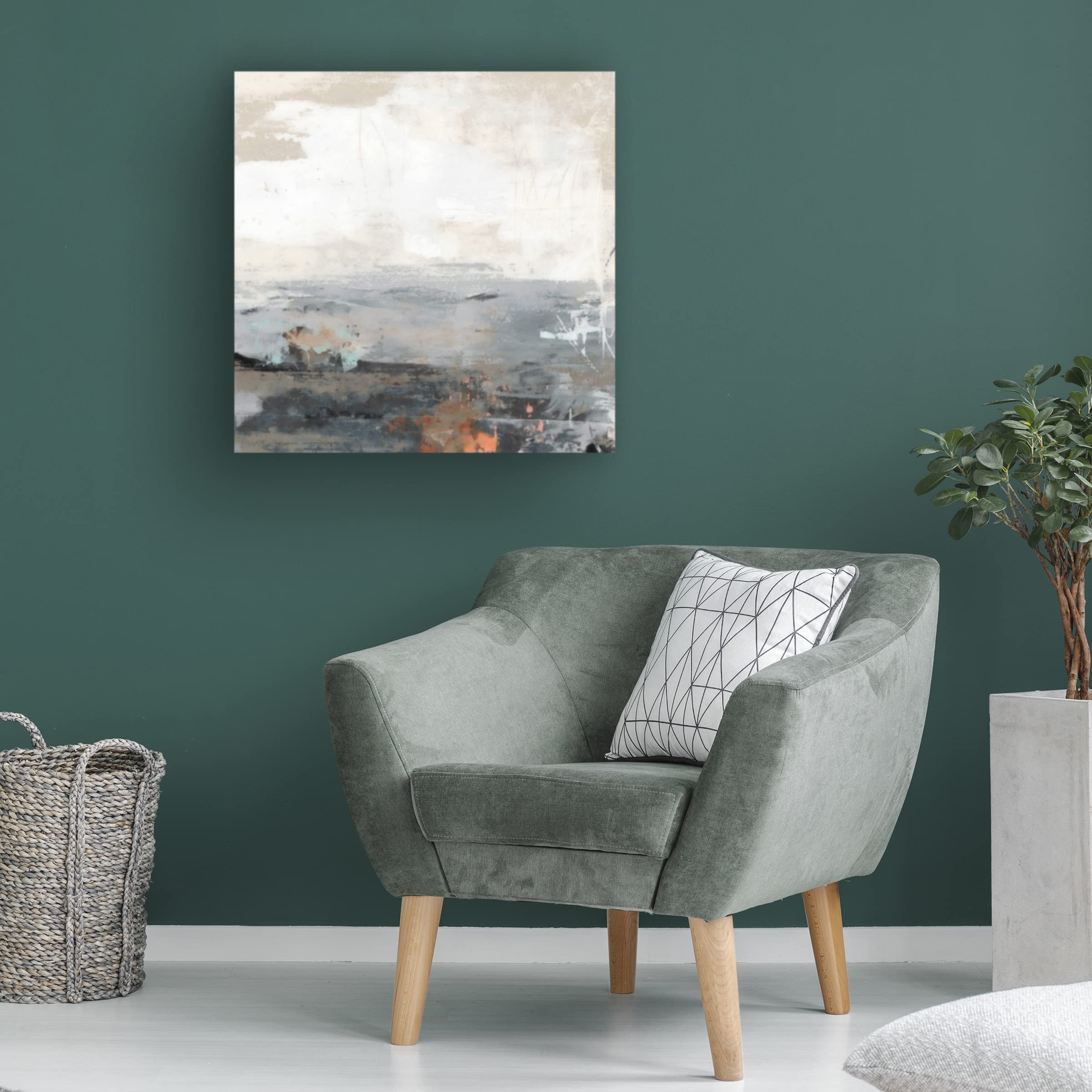 Trademark Fine Art 'Strata' Abstract Canvas Wall Art by Suzanne Nicoll - Modern Home Decor for Living Room, Bedroom & Office
