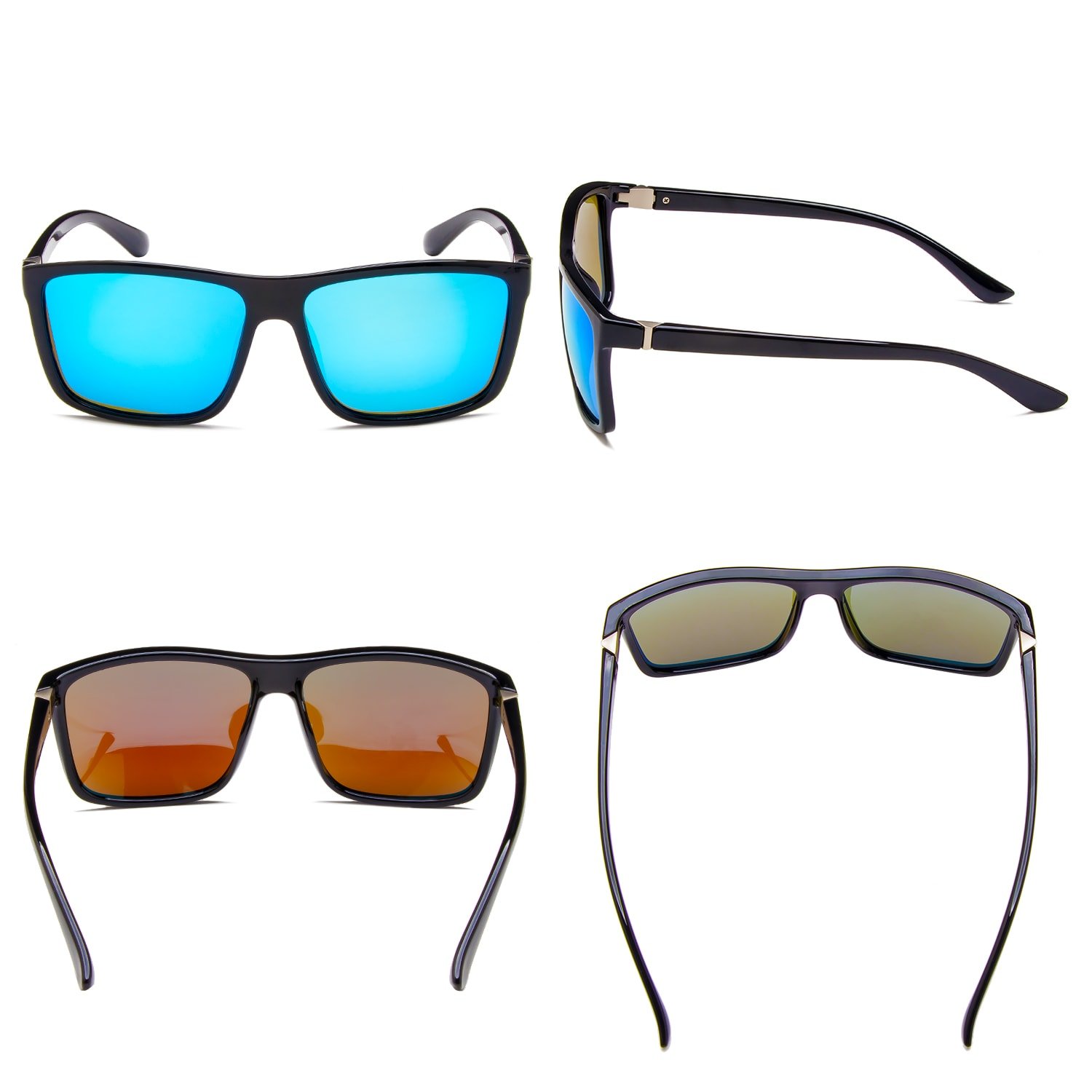 NIEEPA Men's Polarized Sports Sunglasses UV Protection Square Frame NP1007 - Perfect for Running, Cycling & Outdoor Activities