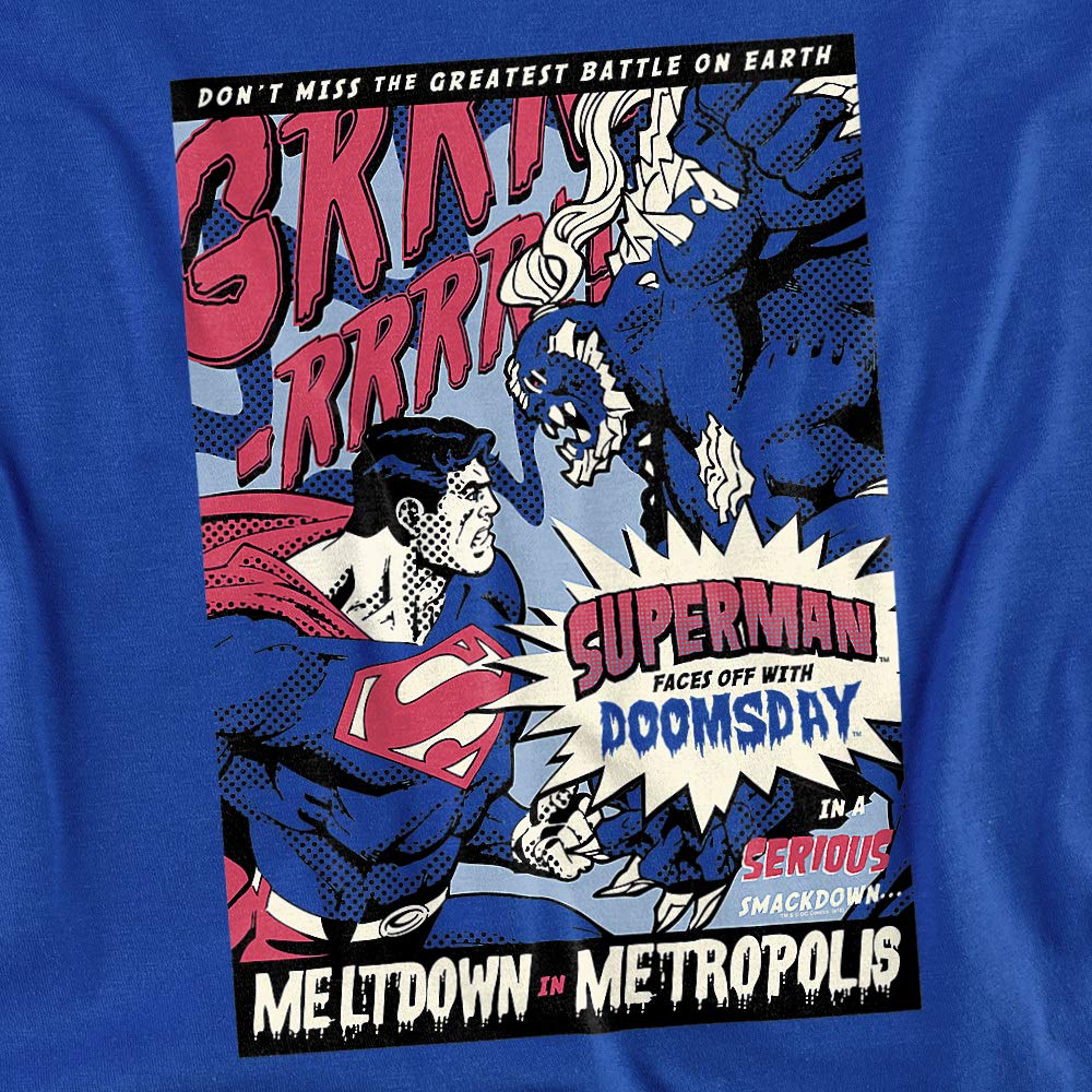 Superman Meltdown Graphic T-Shirt for Men & Women - Soft Cotton Unisex Tee for Casual Wear, Cosplay & Superhero Fans