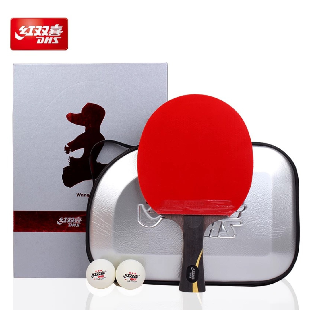 Premium DHS WANG Table Tennis Racket - Professional Ping Pong Paddle for Competitive Play | Perfect for Tournaments, Training & Home Use