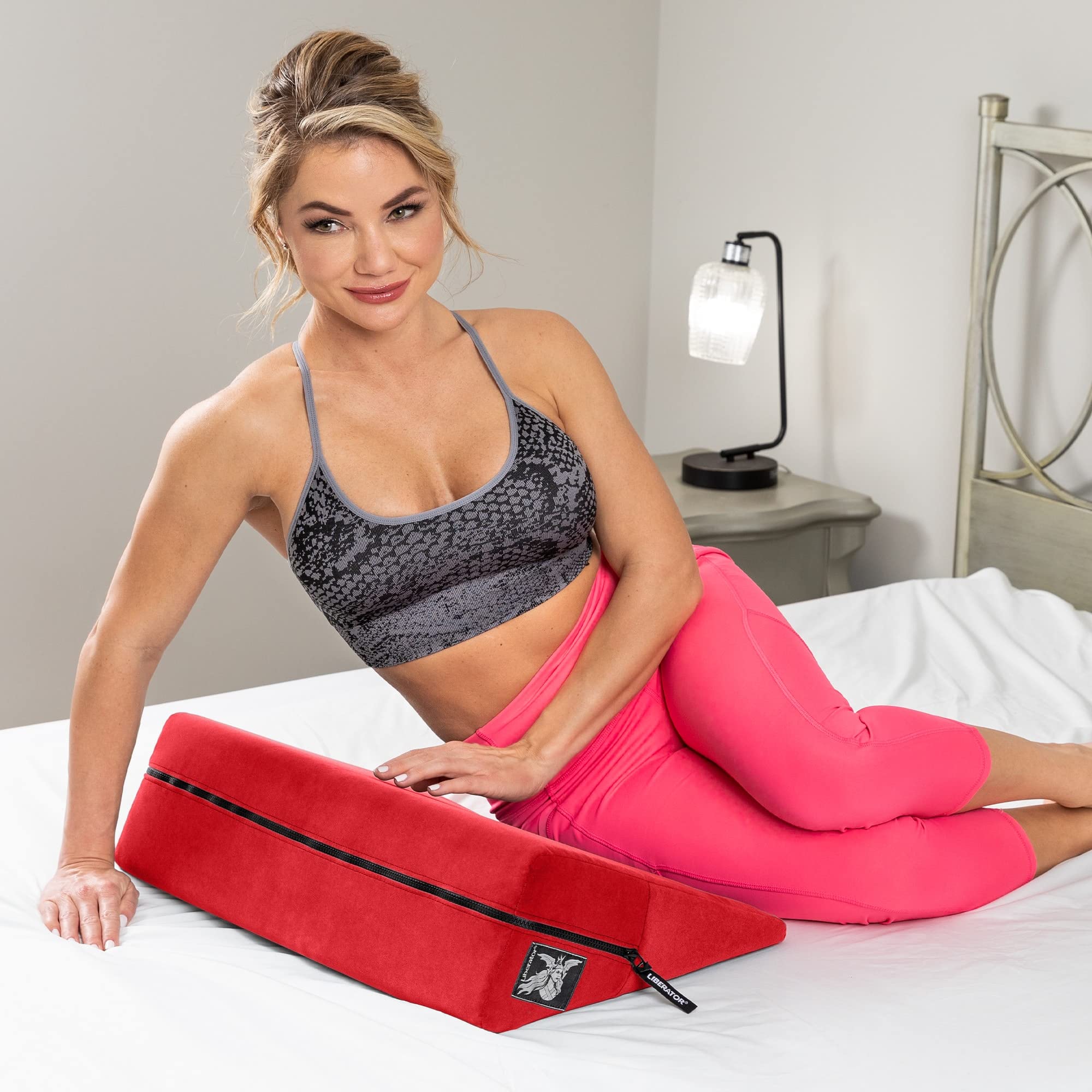 Liberator Wedge Red Os - 1550 g - Premium Sex Positioning Cushion for Enhanced Comfort & Intimacy - Perfect for Couples & Solo Play