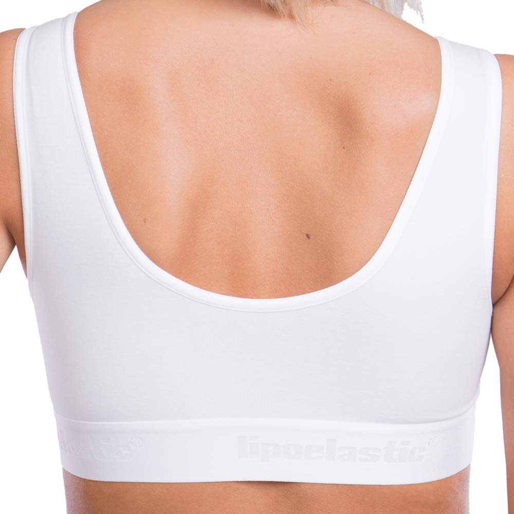 LIPOELASTIC® PI Super Variant Post-Surgery Bra - Adjustable Front Hook & Eye Cotton Seamless Support Bra for Women - Ideal for Post-Op Recovery, Mastectomy & Breast Surgery Comfort