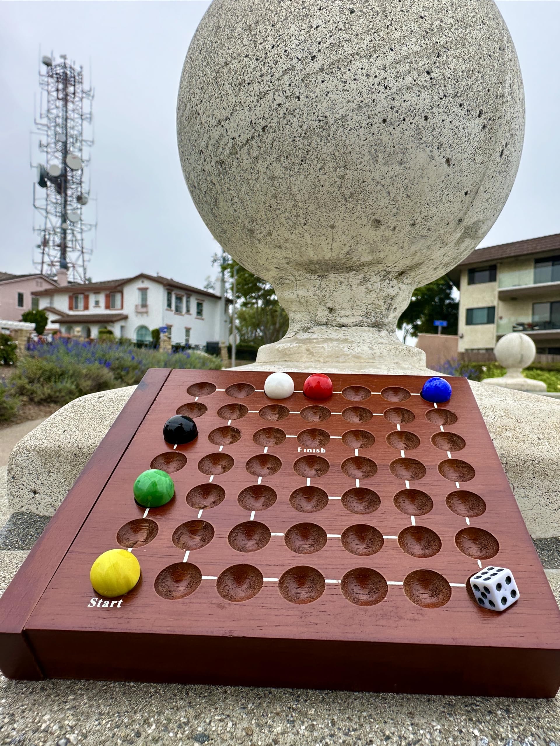 WE Games 木制猫鼠游戏 - 便携旅行版 5英寸 - 家庭聚会、儿童益智、户外露营娱乐必备