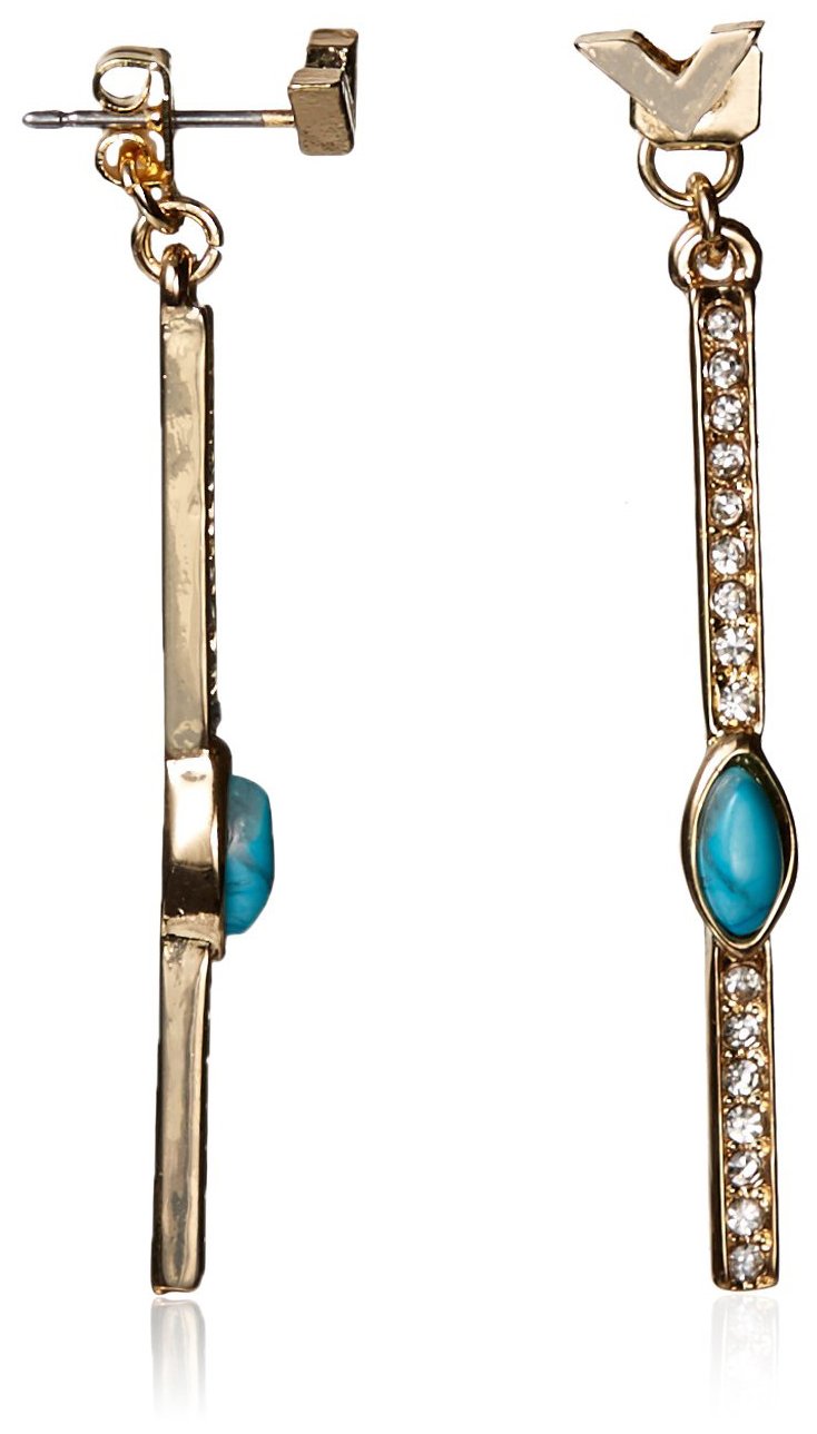 Capwell & Co. New Horizons Pave Bar Ear Jackets - Stylish Stud Earrings for Everyday Wear & Special Occasions