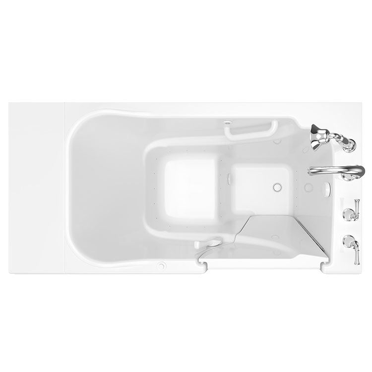 30W x 52L Gelcoat Walk-In Air Spa Bathtub - 3052 Series with Right Hand Drain & Faucet - Perfect for Home Relaxation and Hydrotherapy