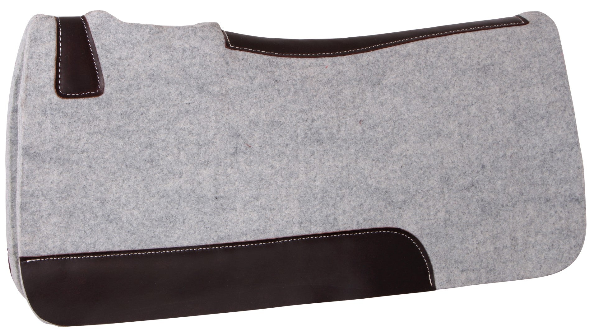 Double Hill Contoured Synthetic Western Saddle Pad - Non-Slip Shock Absorbing Horse Riding Pad for Trail, Rodeo & Training - Comfort Fit for Quarter Horses & All Western Disciplines
