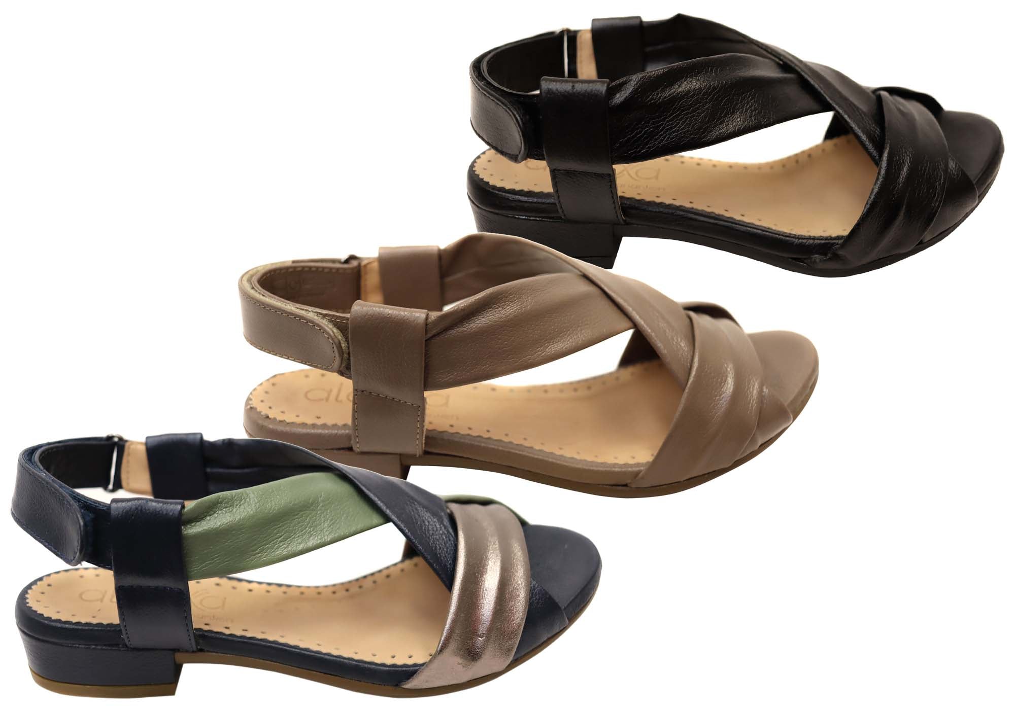 Opananken Janice Women's Comfortable Brazilian Leather Sandals - Breathable Summer Slides for Beach, Pool & Casual Outings