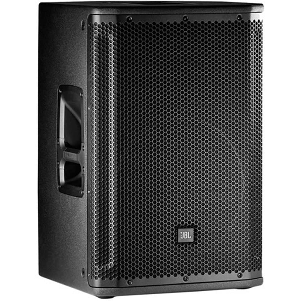 JBL SRX812P 12-Inch Portable Two-Way Bass Reflex Powered PA Speaker System with Auray 51-Inch Speaker Stand Bag, Steel Stand & XLR Cable - Perfect for Live Performances, DJ Gigs & Outdoor Events