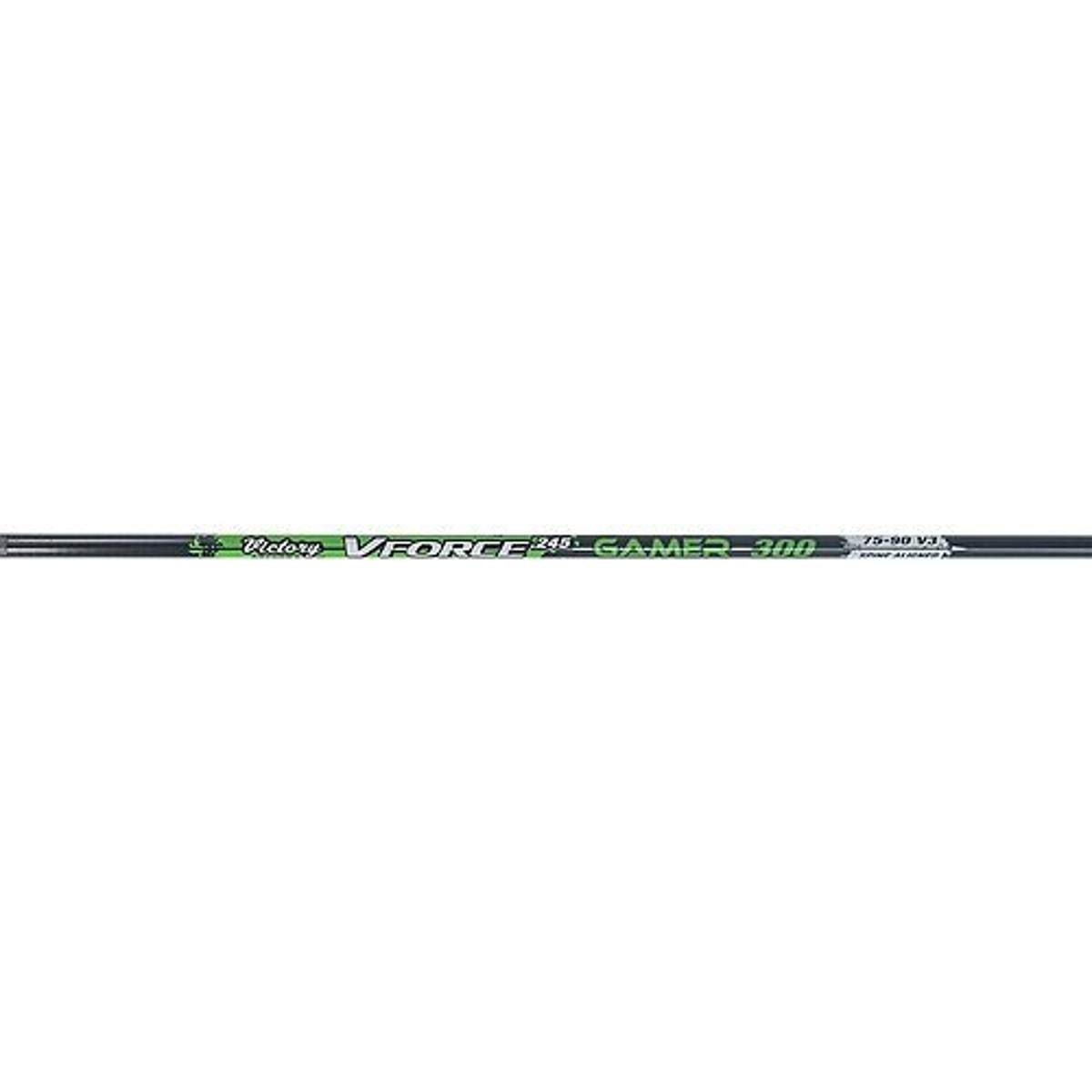Victory Archery V-Force Gamer Carbon Arrows - 12 Pack | High Performance Hunting & Target Shooting Arrows for Compound & Recurve Bows | Perfect for 3D Archery, Field & Tournament Competitions