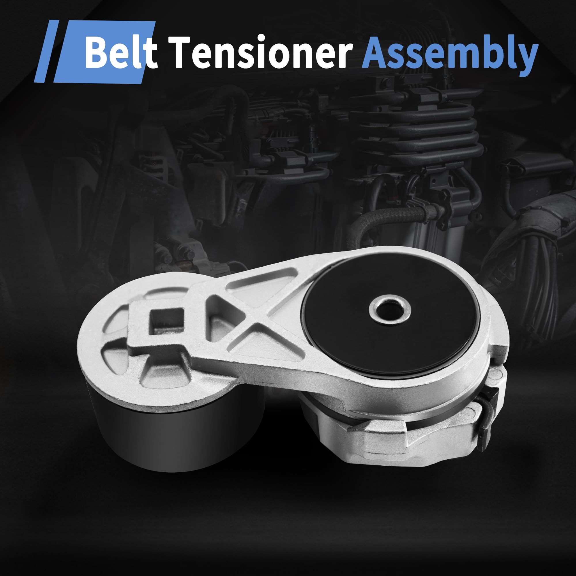 High-Quality Belt Tensioner Assembly & Idler Pulley 3947574 - Compatible with Dodge Ram 2500/3500 Cummins 5.9L 6.7L (2003-2021) - Replaces 05086958AA, 3947574, 5086958AA, 5297324, 89362 - Perfect for Engine Maintenance & Smooth Performance