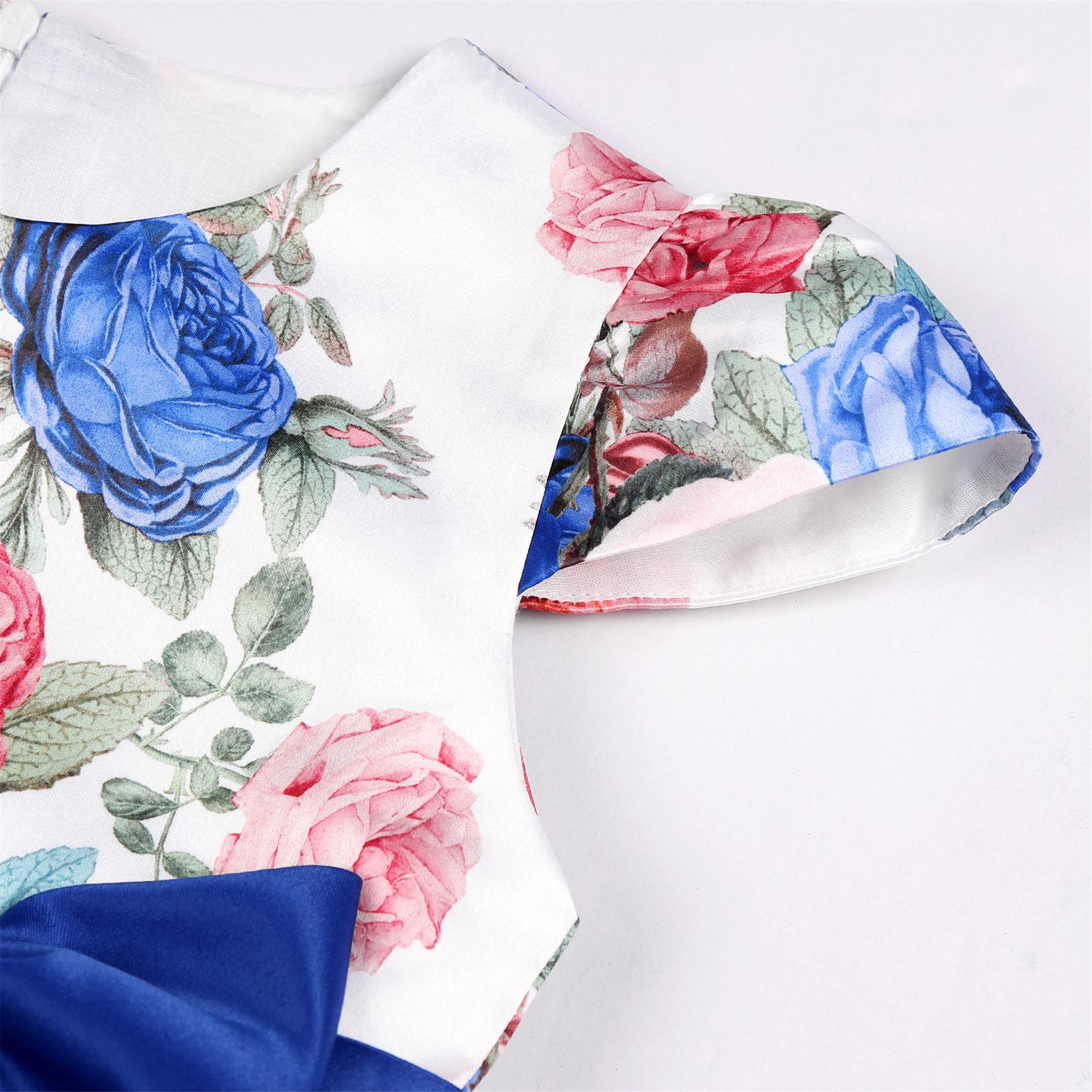 **CMMCHAAH Girls Pageant Party Dresses for Kids 2-9 Years – Floral Print Formal Gown for Birthday, Pageant & Special Occasions**