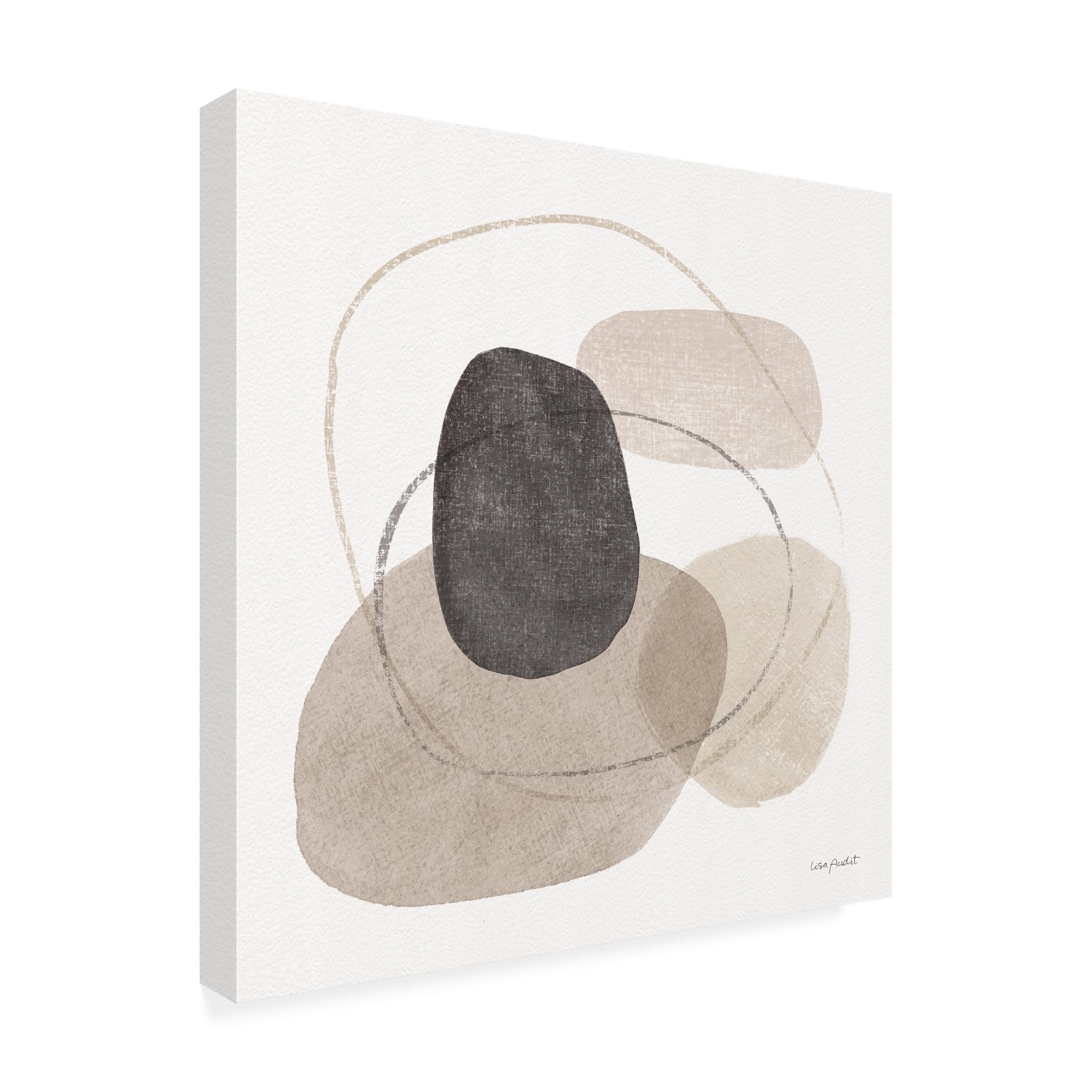 Trademark Fine Art 'Think Neutral 10' Canvas Wall Art by Lisa Audit - Modern Abstract Painting for Living Room, Bedroom & Office Decor