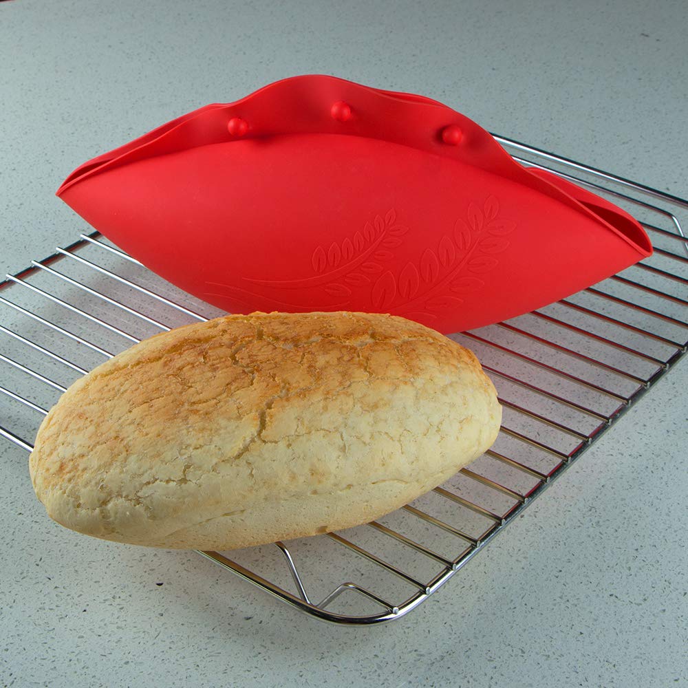 Kamehame Silicone Bread Bowl - BPA Free Loaf Pan & Microwave Steamer for No-Knead Dough, Sourdough Baking | Perfect for Homemade Bread, Vegetables & Meal Prep