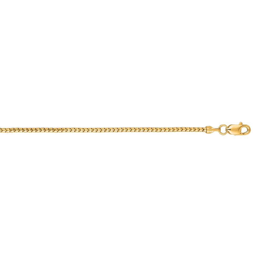 14K Gold 1.3mm Ice Chain Necklace for Women - Dainty & Elegant Jewelry Gift for Birthday, Anniversary & Valentine's Day - Perfect for Layering, Everyday Wear & Special Occasions