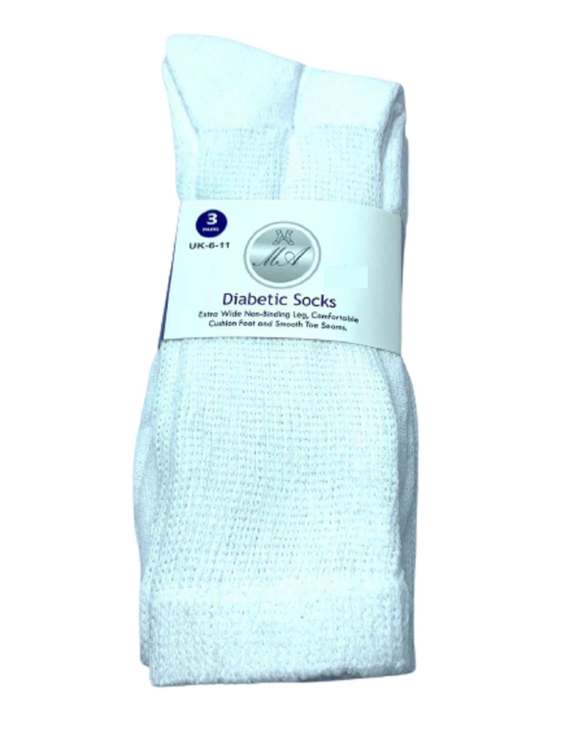Diabetic Socks for Men & Women - Extra Wide Non-Binding Loose Top Breathable Cotton Socks with Soft Grip & Skin Care - Ideal for Circulation, Swollen Feet & Diabetic Foot Care - Perfect for Daily Wear, Work & Home Comfort