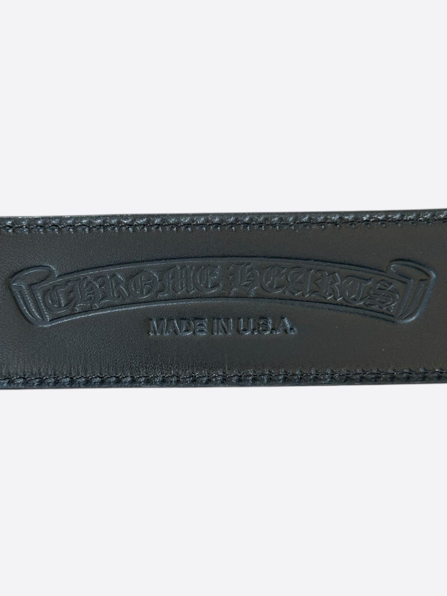 Chrome Hearts Black & Silver Gunslinger Belt for Men - Premium Leather Fashion Accessory | Perfect for Casual Wear, Biker Outfits & Rock Style