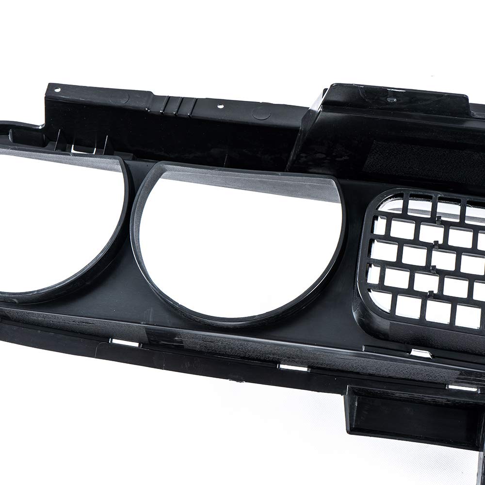 Dodge Challenger 2008-2014 Front Bumper Grille Black Chrome Trim - Car Upgrade & Replacement