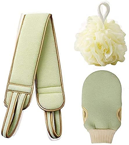 Exfoliating Bath Shower Sponge Pouf Loofah Back Scrubber - Soft Exfoliating Glove & Loofah Ball for Men & Women - Perfect for Deep Cleansing, Dead Skin Removal & Spa-Like Shower Experience