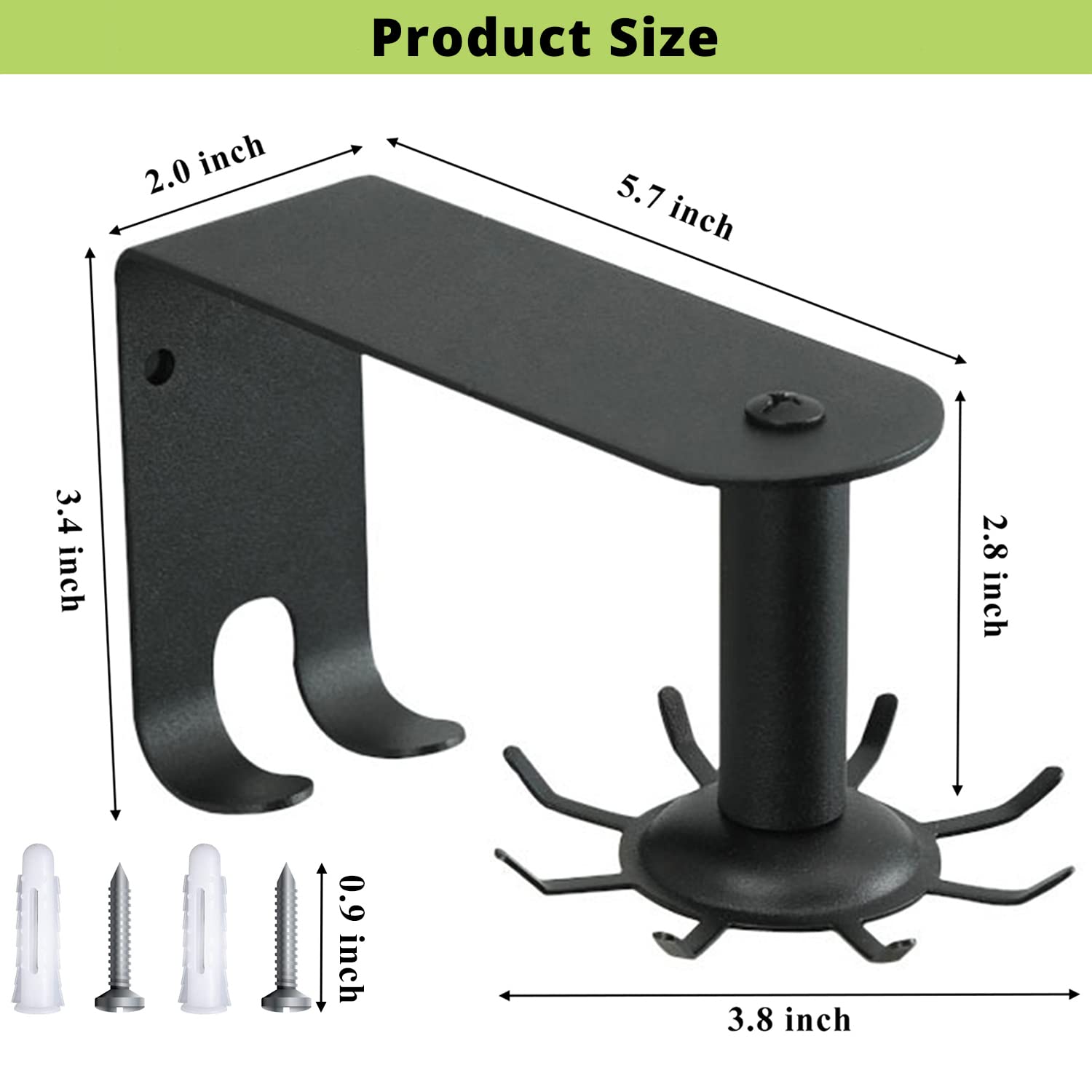 360° Rotatable Stainless Steel Hooks Rack - 10 Hooks for Kitchen, Bathroom & Cabinet Storage