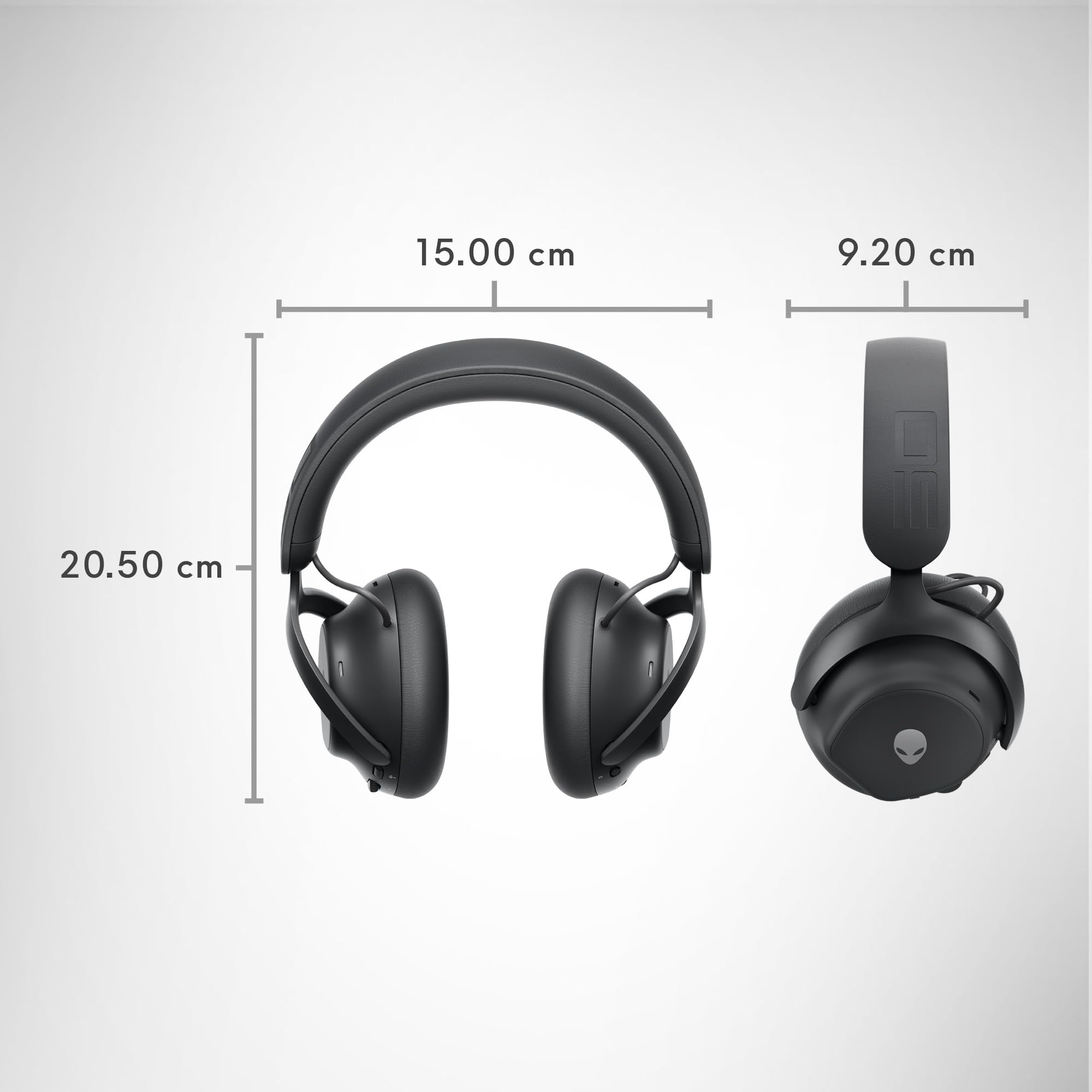 Alienware Pro Wireless Gaming Headset - Dual Mode Wired/Wireless, Bluetooth 5.3, 15-Min Fast Charge, 20Hz-20KHz Hi-Res Audio, 24H ANC Battery Life - Dark Side of The Moon | Perfect for PC/PS5/Xbox Gaming & Online Meetings