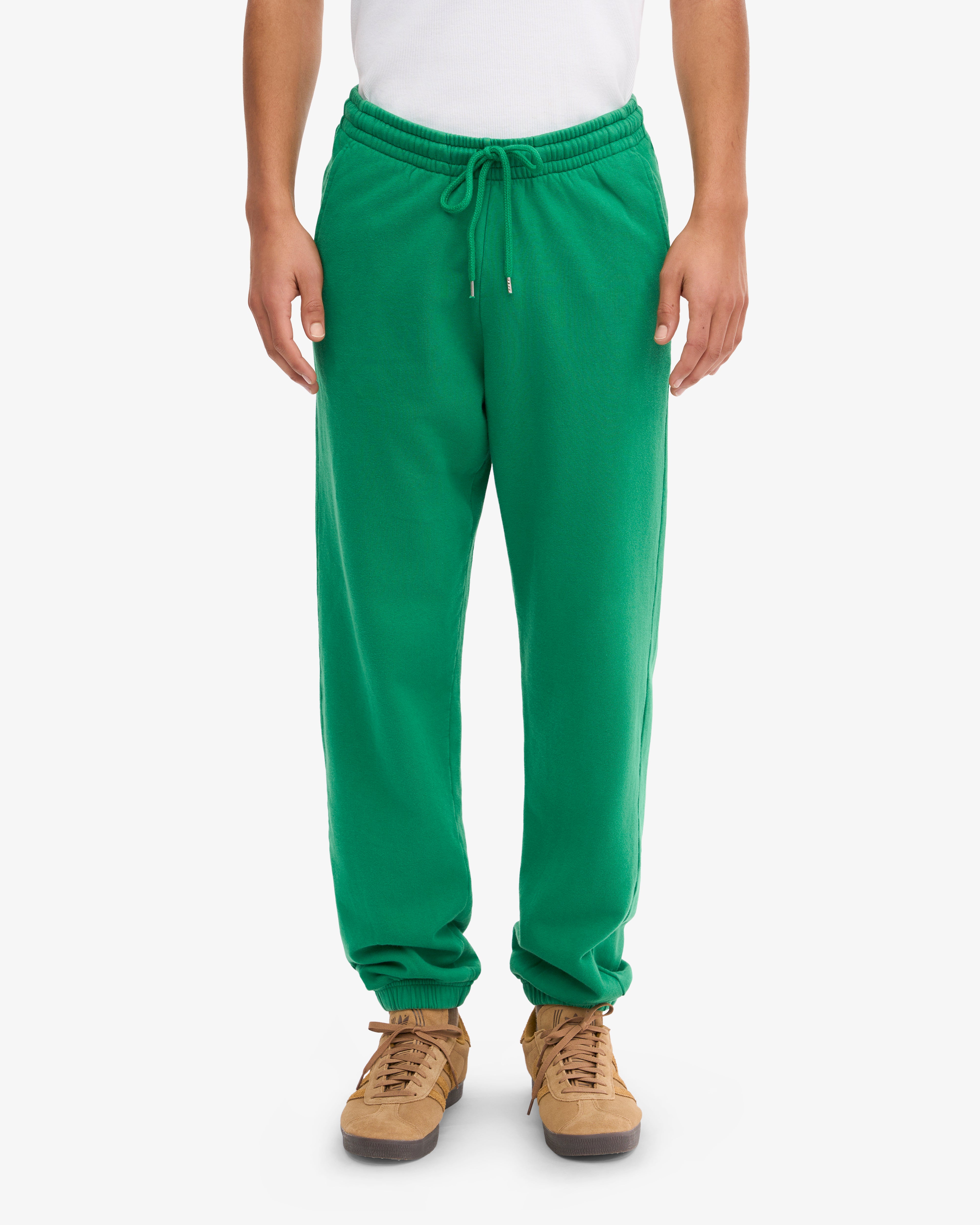 Organic Cotton Sweatpants for Women - Soft & Comfortable Kelly Green Joggers for Lounge & Workout - Eco-Friendly Casual Pants for Yoga, Running & Home Wear