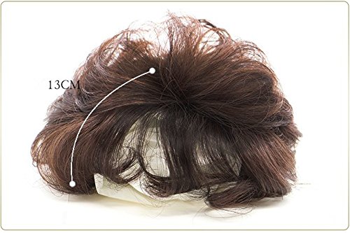 100% Real Human Hair Topper for Women - Clip In Curly Hair Topper for Thinning Hair & Hair Loss - Jet Black - Perfect for Daily Wear, Special Occasions & Confidence Boosting