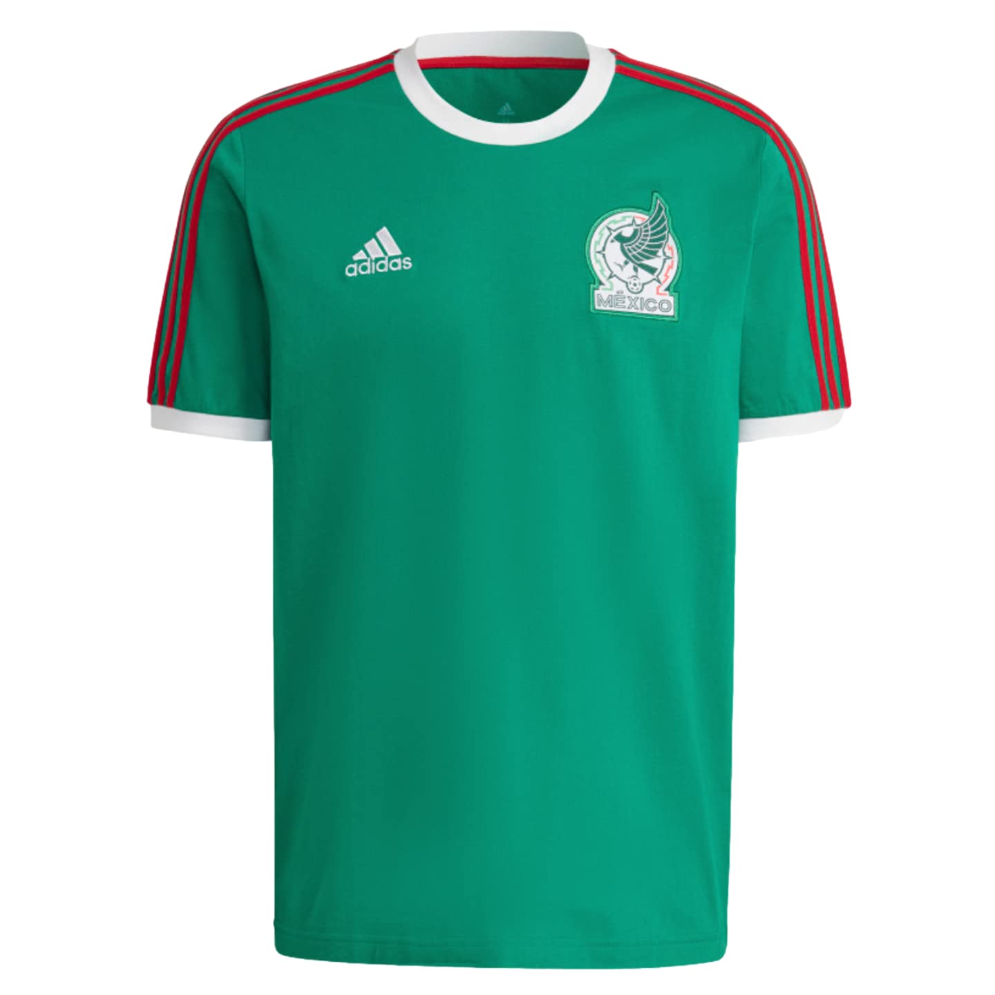 adidas Men's Mexico 2022 Soccer Jersey Tee - Lightweight Breathable Football Shirt for Training & Match Play