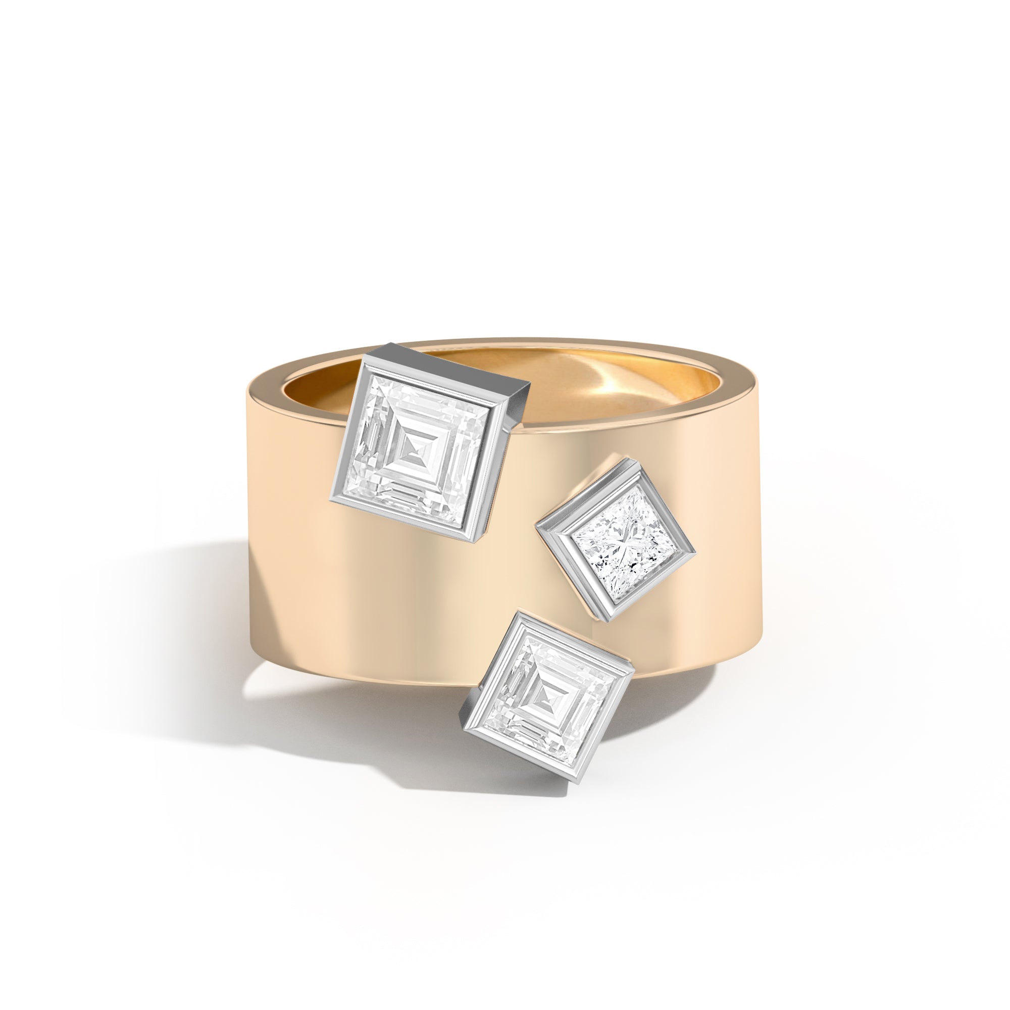 Wiskup X Shahla Entropy Ring No.4 - Unique Geometric Silver Ring for Women, Minimalist Fashion Jewelry Gift for Her - Perfect for Date Night, Parties & Special Occasions