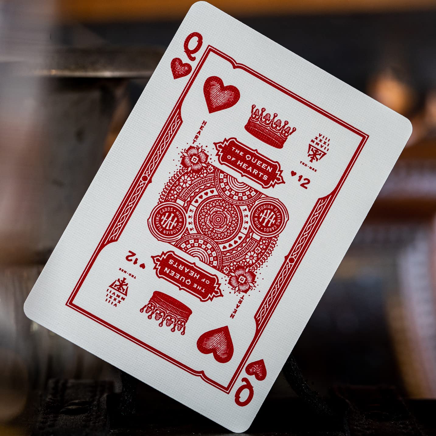 Victorian Style High-Quality Red Playing Cards - Elegant Classic Design for Poker, Bridge, and Magic Tricks - Perfect for Game Nights, Gifts, and Collectors