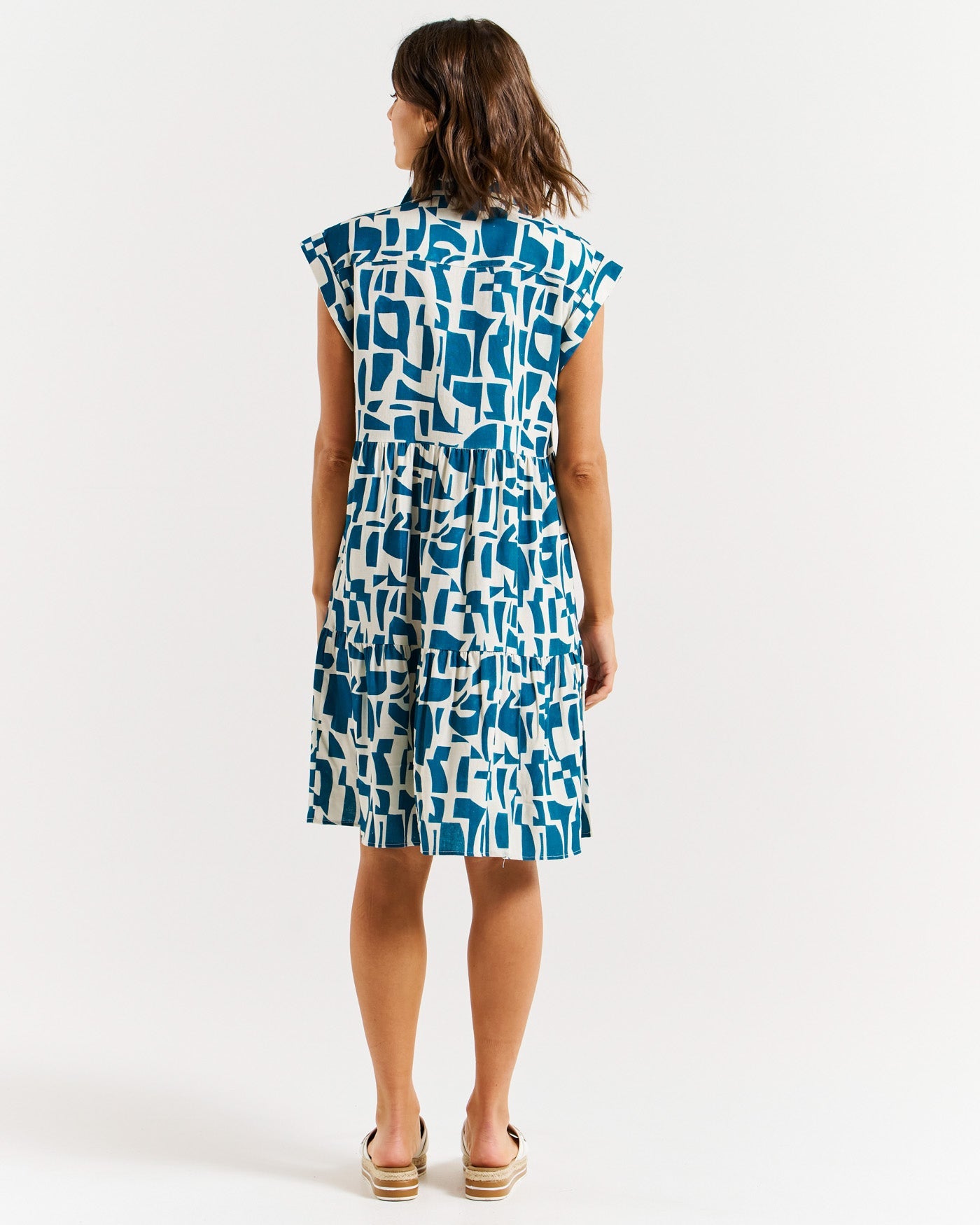 Betty Basics Zurich Dress - Stylish Geo Print Floral Summer Dress for Women | Perfect for Casual Outings, Beach Vacations, and Date Nights