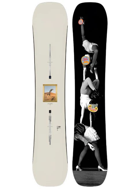 Burton Good Company Snowboard 2025 - All-Mountain Freestyle Snowboard for Men & Women | Perfect for Powder, Park & Groomed Runs | Durable Construction for All-Season Performance