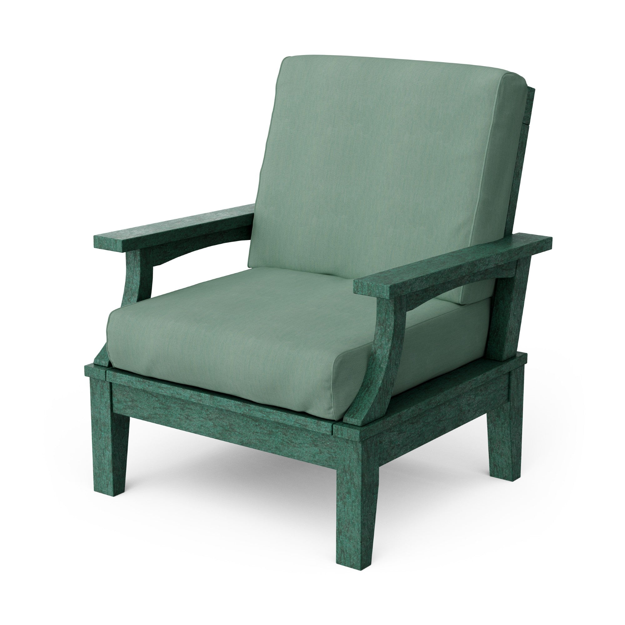 Heritage Deep Seating Patio Chair with Weather-Resistant Cushions - Outdoor Lounge Furniture for Garden, Poolside & Backyard Relaxation