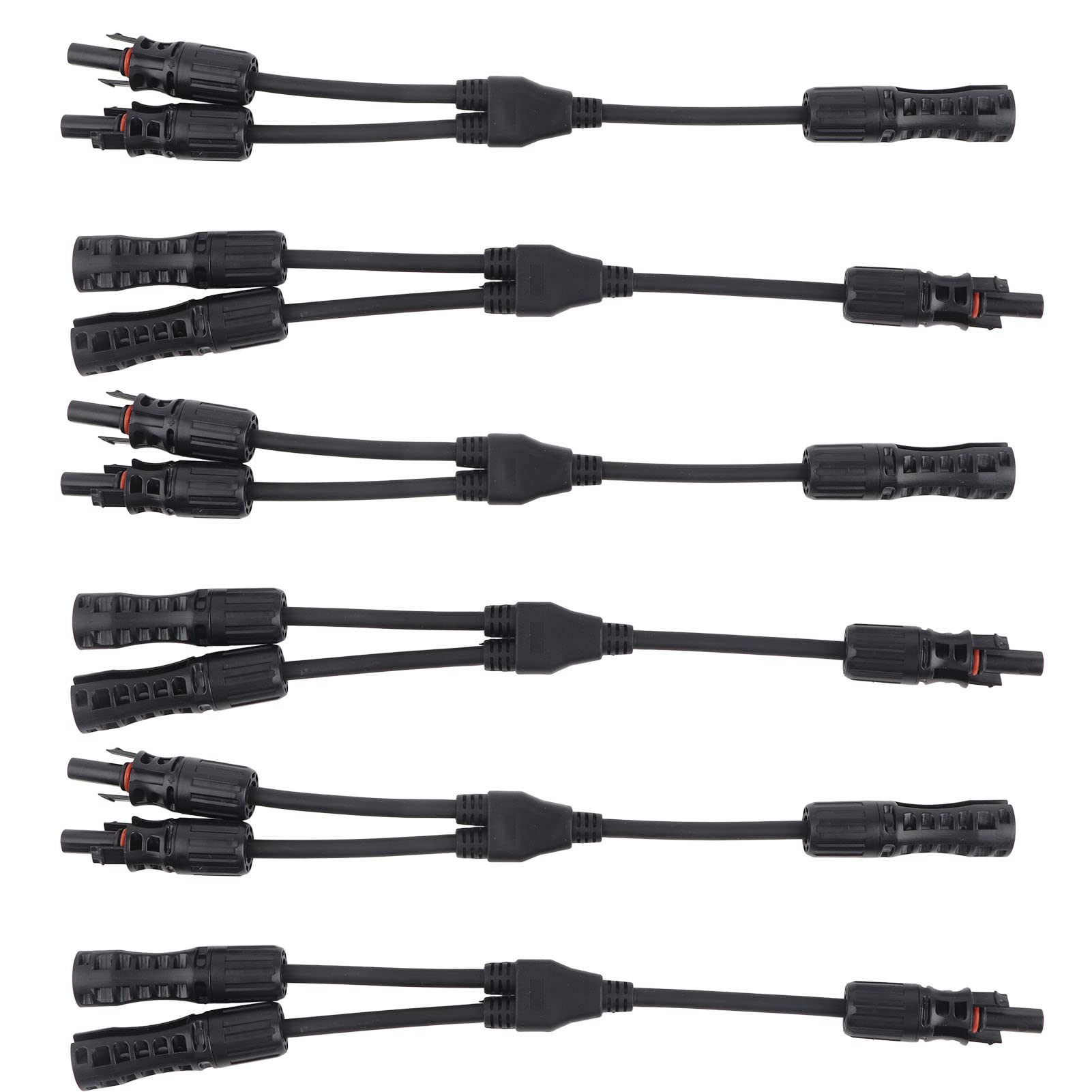 Aqur2020 Solar Panel Connectors Kit - Y Branch Parallel Adapter with Waterproof Cable & Plug for Solar Energy Systems - Perfect for RV, Off-Grid, and Home Solar Panel Installations