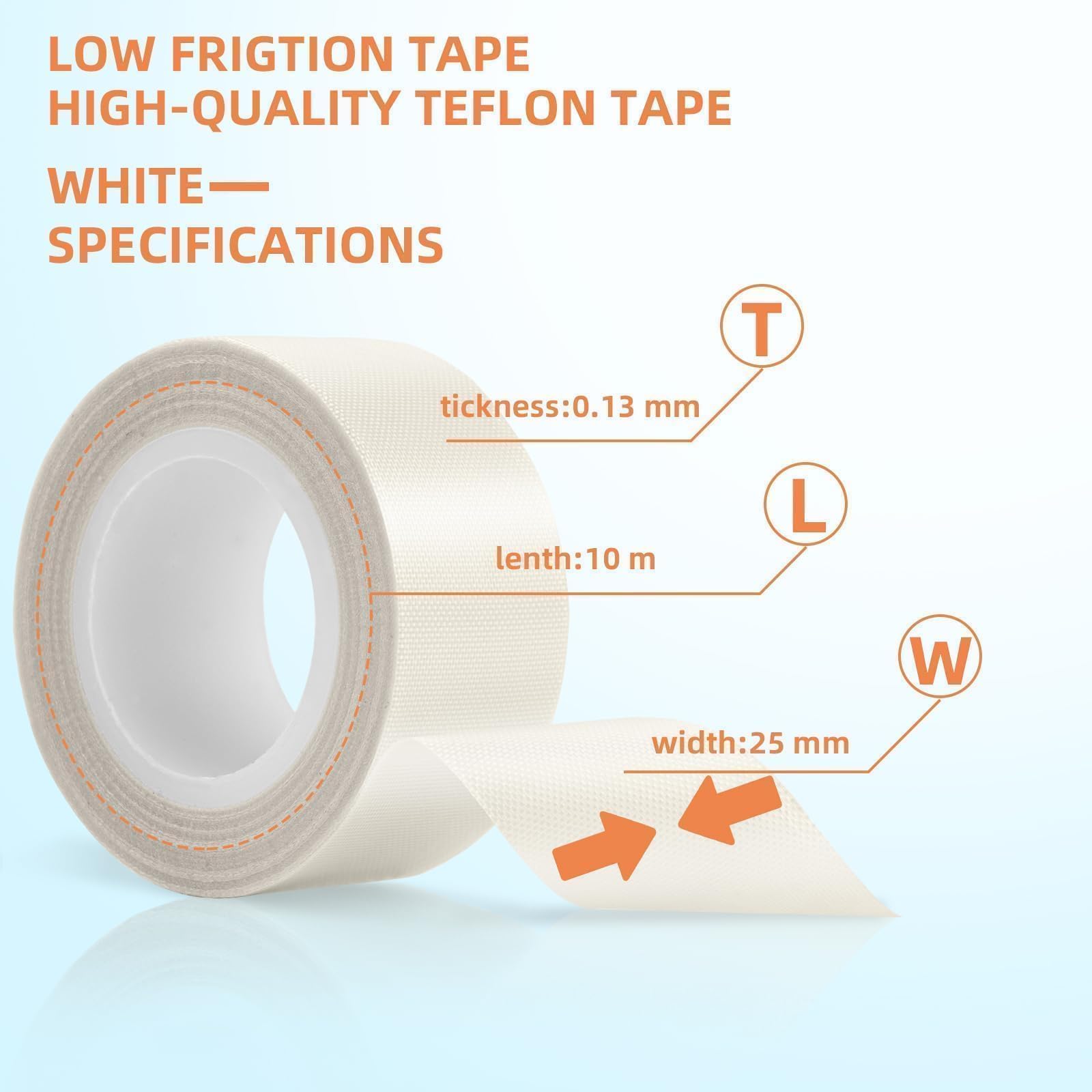 1 Inch x 33 Feet Low Friction Tape - Drawer Slide Tape, Anti-Slip Grip Tape for Smooth Gliding - Squeak Resistant, Non-Abrasive Surface Protection Tape for Furniture, Cabinets, Drawers & Curtains - Perfect for Home, Office & DIY Projects