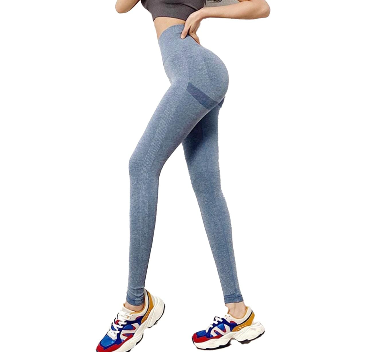 **MYS Women's High Waist Yoga Pants - Soft Workout Leggings for Running, Gym & Lounge - Petite Ankle Athletic Pants - Perfect for Yoga, Pilates & Everyday Wear**