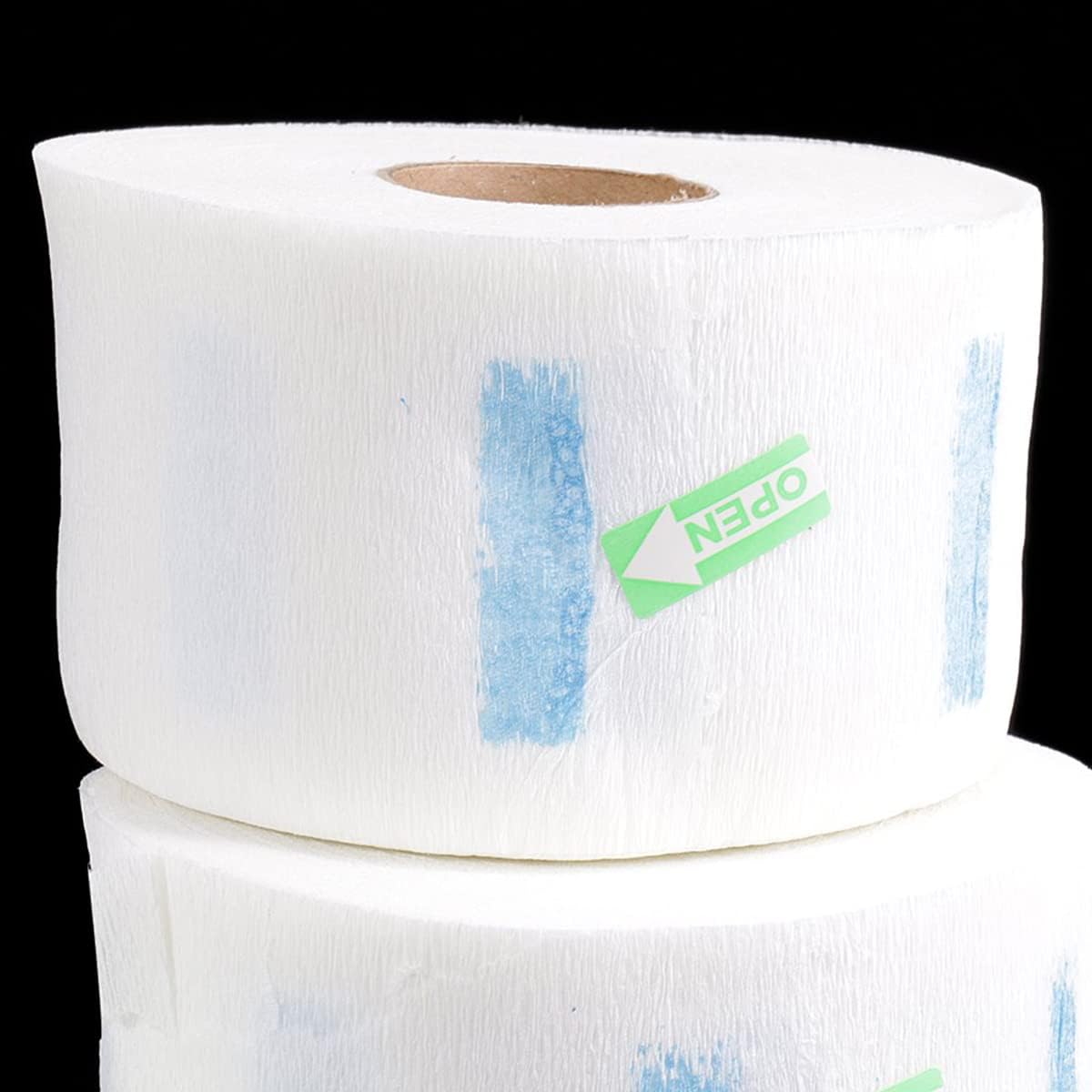 SPARKLINE Disposable Neck Ruffle Roll Paper Strip Tissue for Salon & Barber Shops | Hygiene Protection for Haircuts, Shaves & Beauty Services
