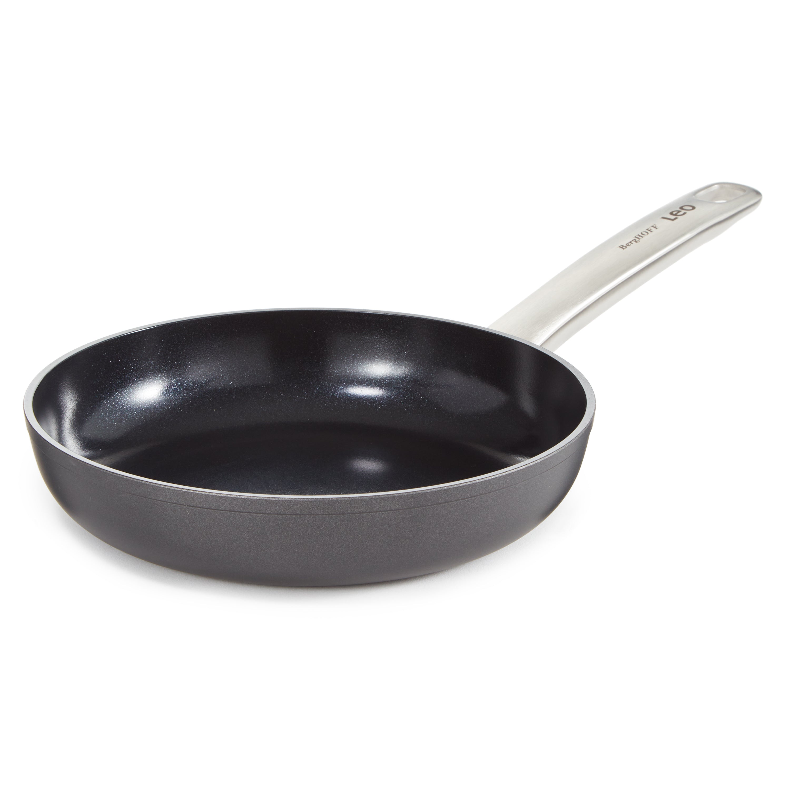 BergHOFF Leo Graphite Nonstick Ceramic Frying Pan 8 Inch - Eco-Friendly Cookware Made from Recycled Materials - Perfect for Sauteing, Frying & Healthy Cooking